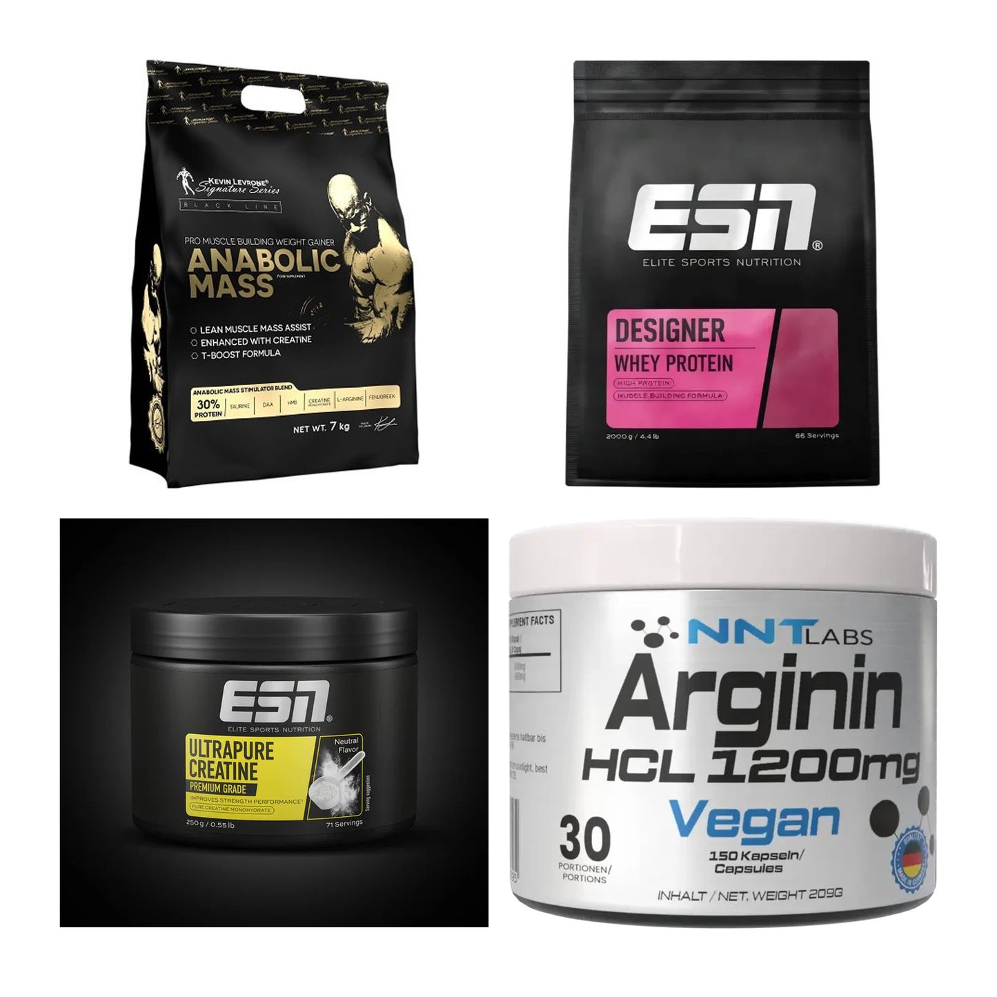 Masseaufbau für Fortgeschrittene: Kevin Levrone Anabolic + 3 weitere – alle enthaltenen Artikel