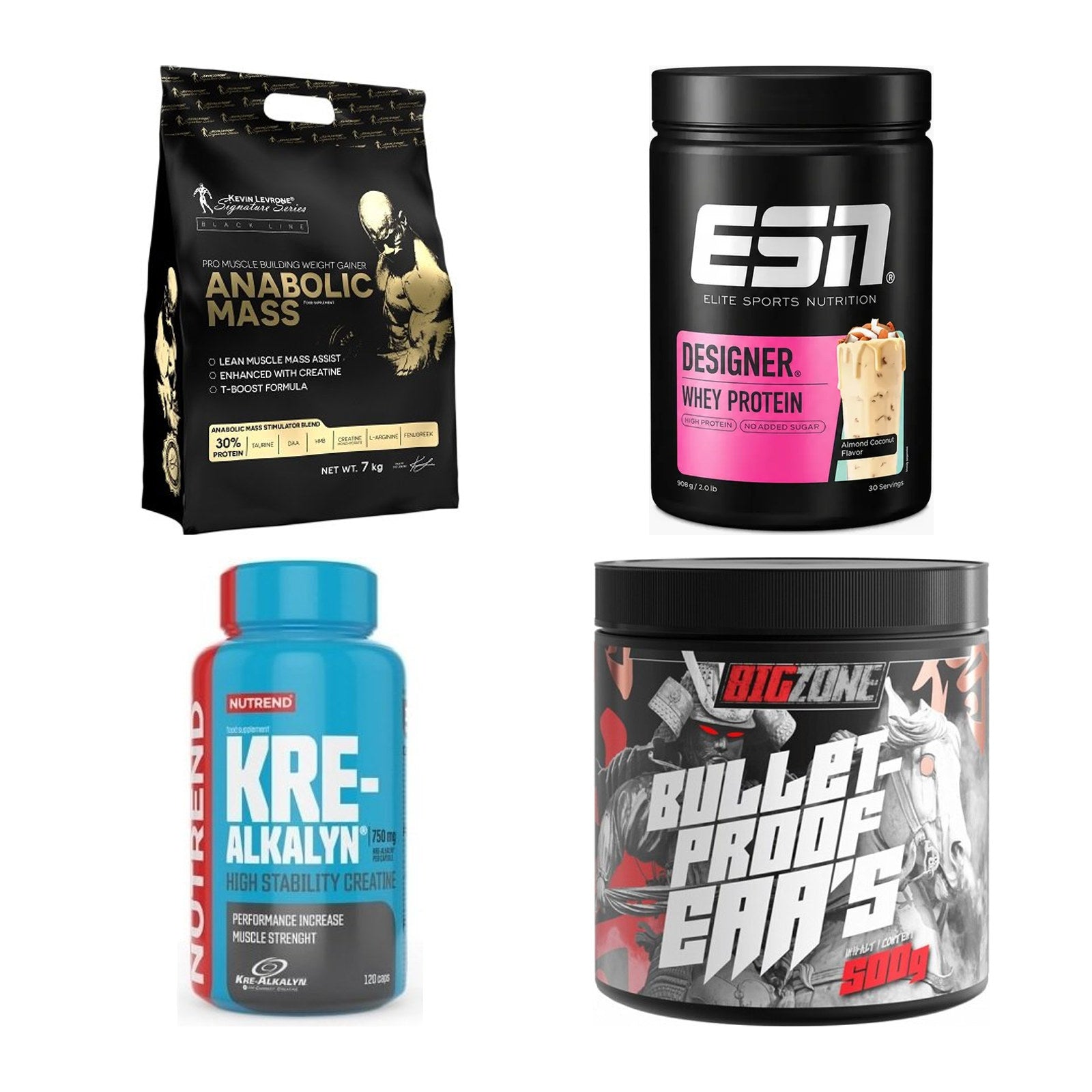 Masseaufbau für Fortgeschrittene: Kevin Levrone Anabolic + 3 weitere – alle enthaltenen Artikel