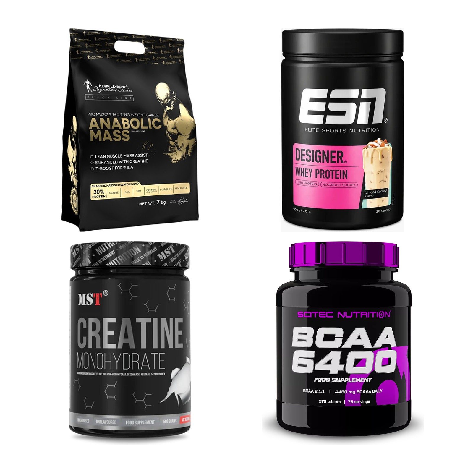 Masseaufbau für Fortgeschrittene: Kevin Levrone Anabolic + 3 weitere – alle enthaltenen Artikel
