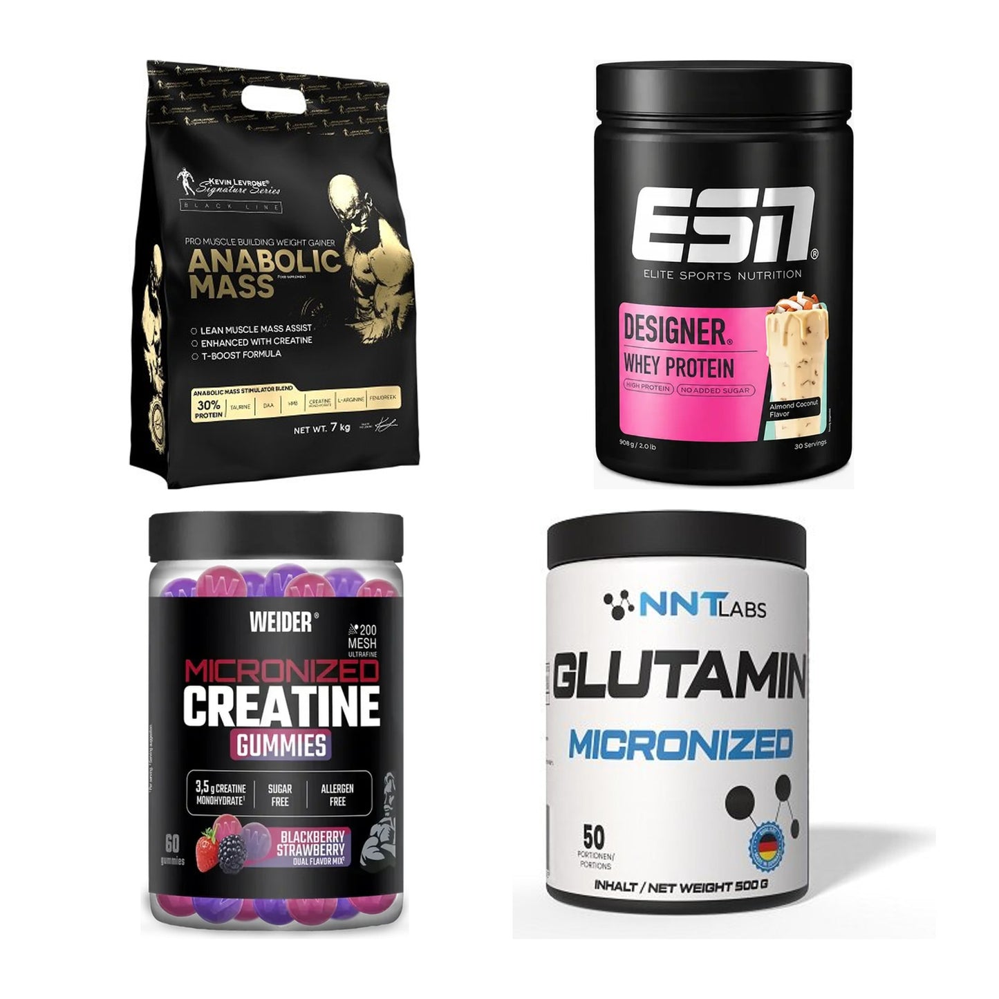 Masseaufbau für Fortgeschrittene: Kevin Levrone Anabolic + 3 weitere – alle enthaltenen Artikel