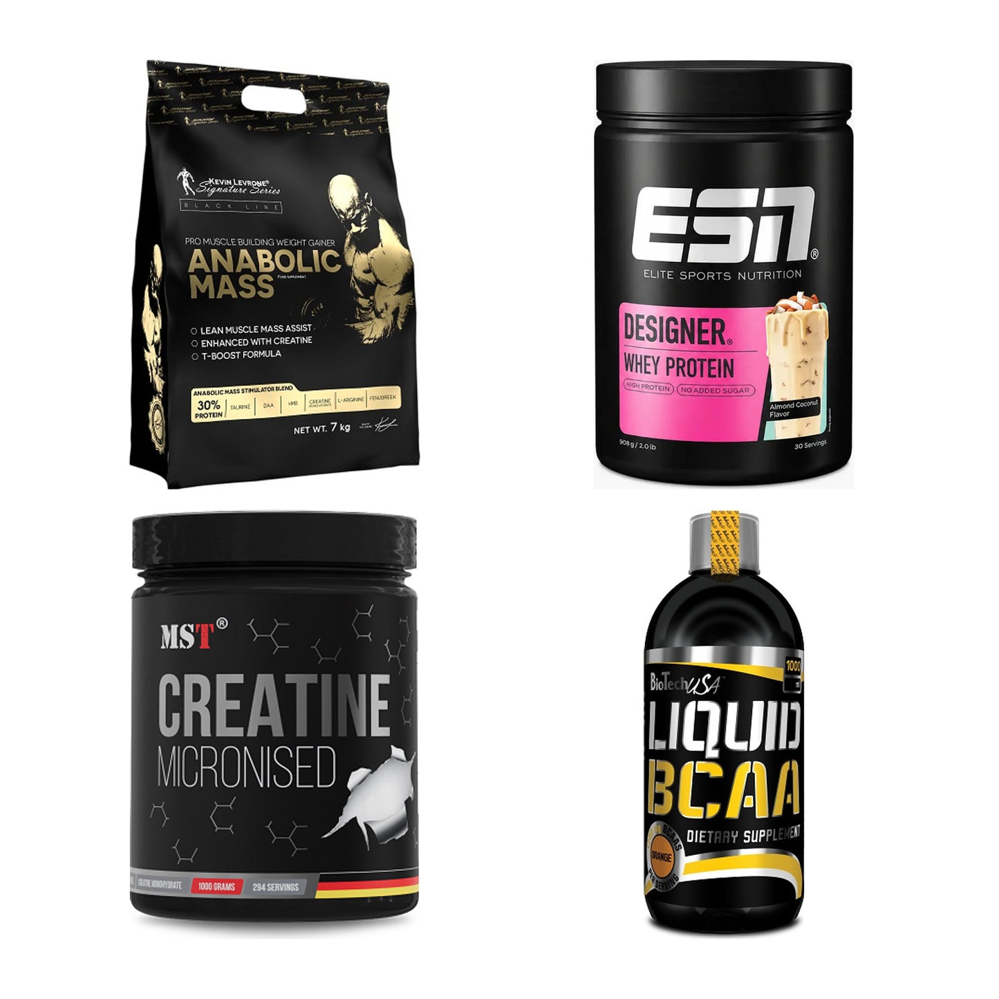 Masseaufbau für Fortgeschrittene: Kevin Levrone Anabolic + 3 weitere – alle enthaltenen Artikel