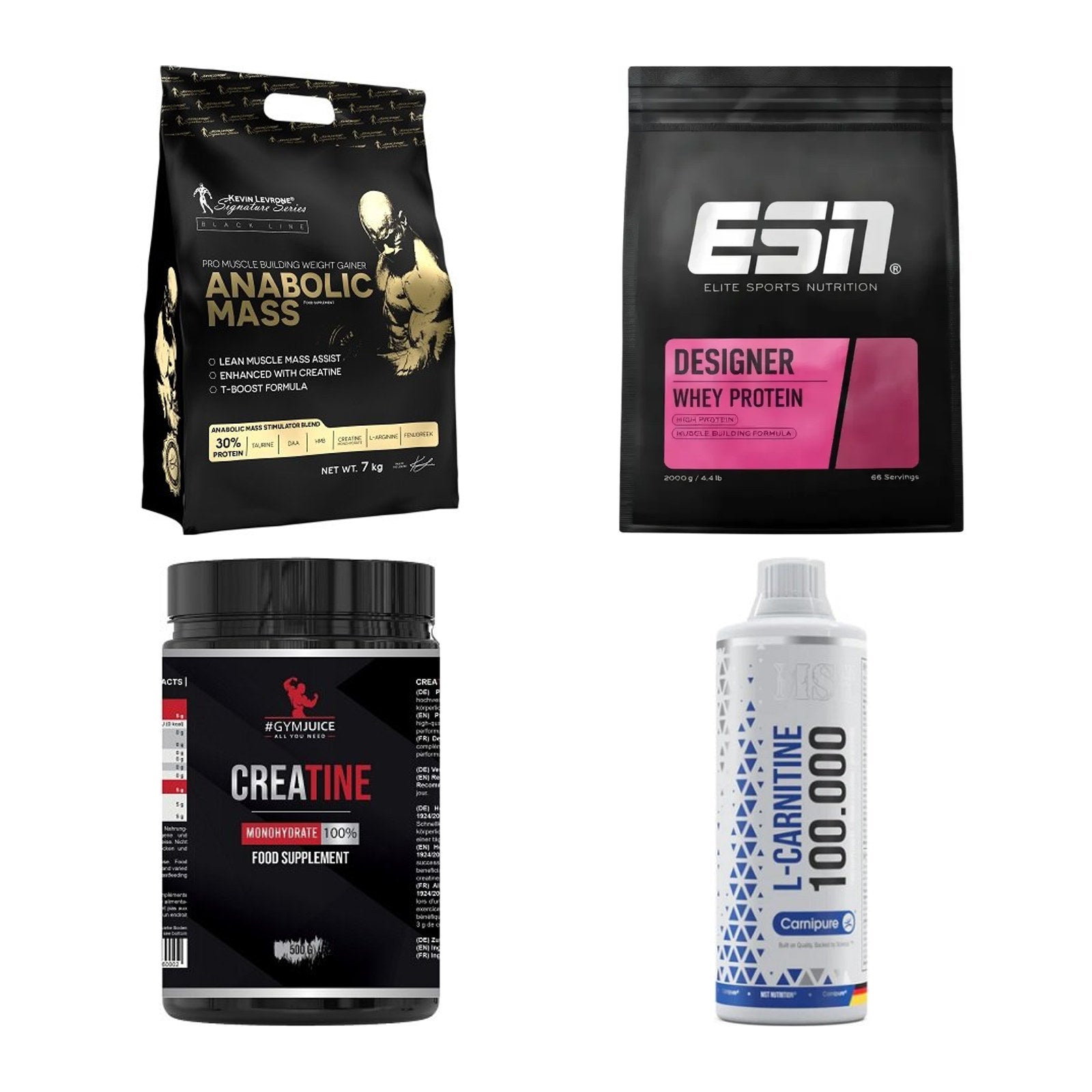 Masseaufbau für Fortgeschrittene: Kevin Levrone Anabolic + 3 weitere – alle enthaltenen Artikel