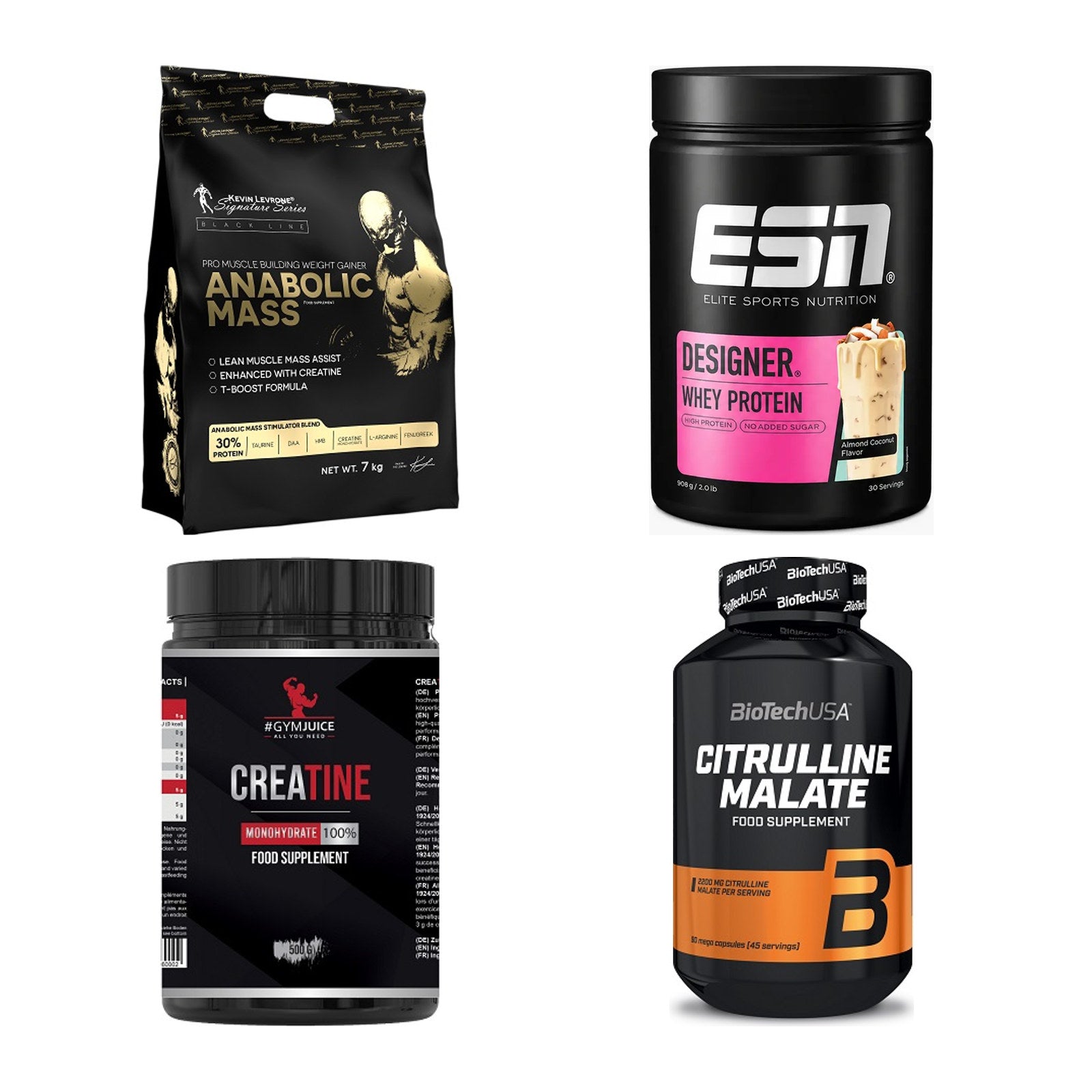 Masseaufbau für Fortgeschrittene: Kevin Levrone Anabolic + 3 weitere – alle enthaltenen Artikel