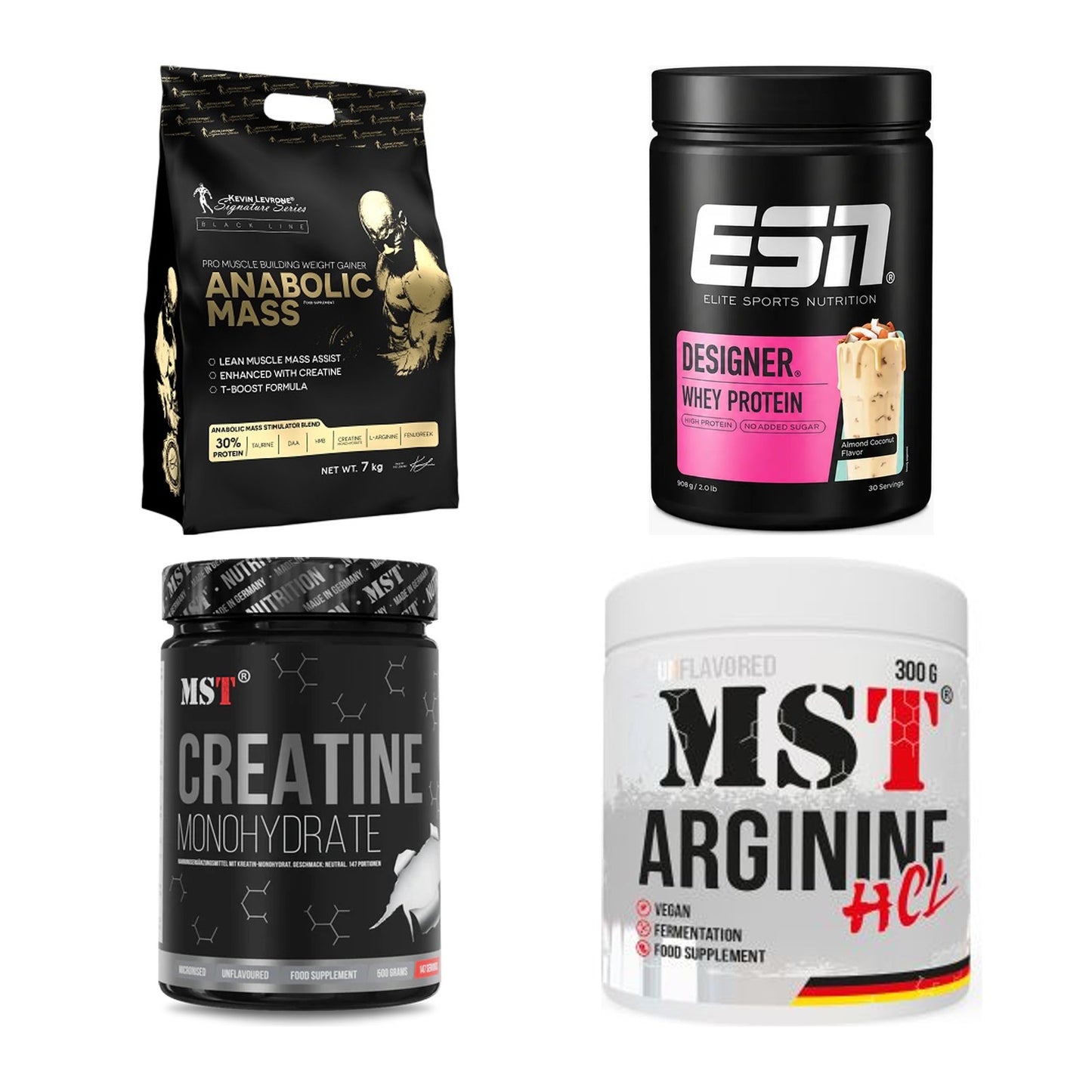 Masseaufbau für Fortgeschrittene: Kevin Levrone Anabolic + 3 weitere – alle enthaltenen Artikel