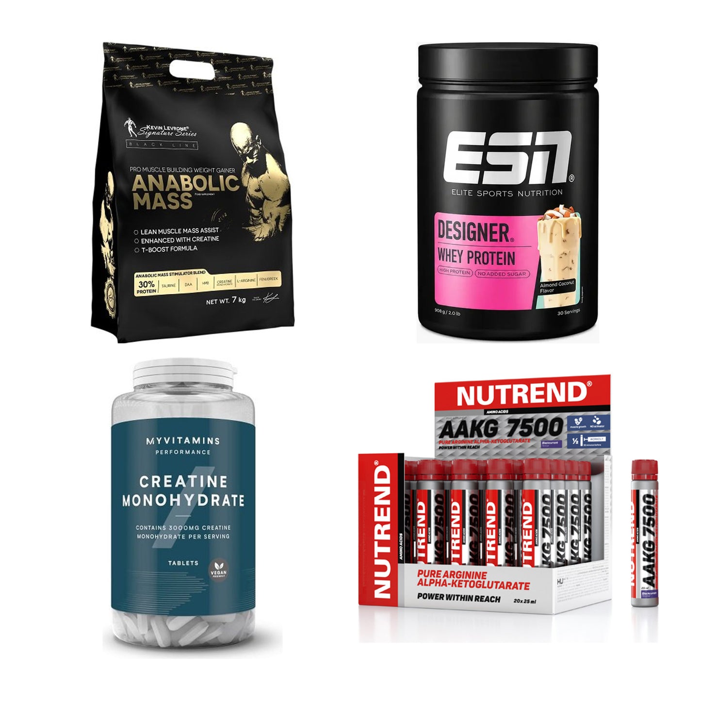 Masseaufbau für Fortgeschrittene: Kevin Levrone Anabolic + 3 weitere – alle enthaltenen Artikel