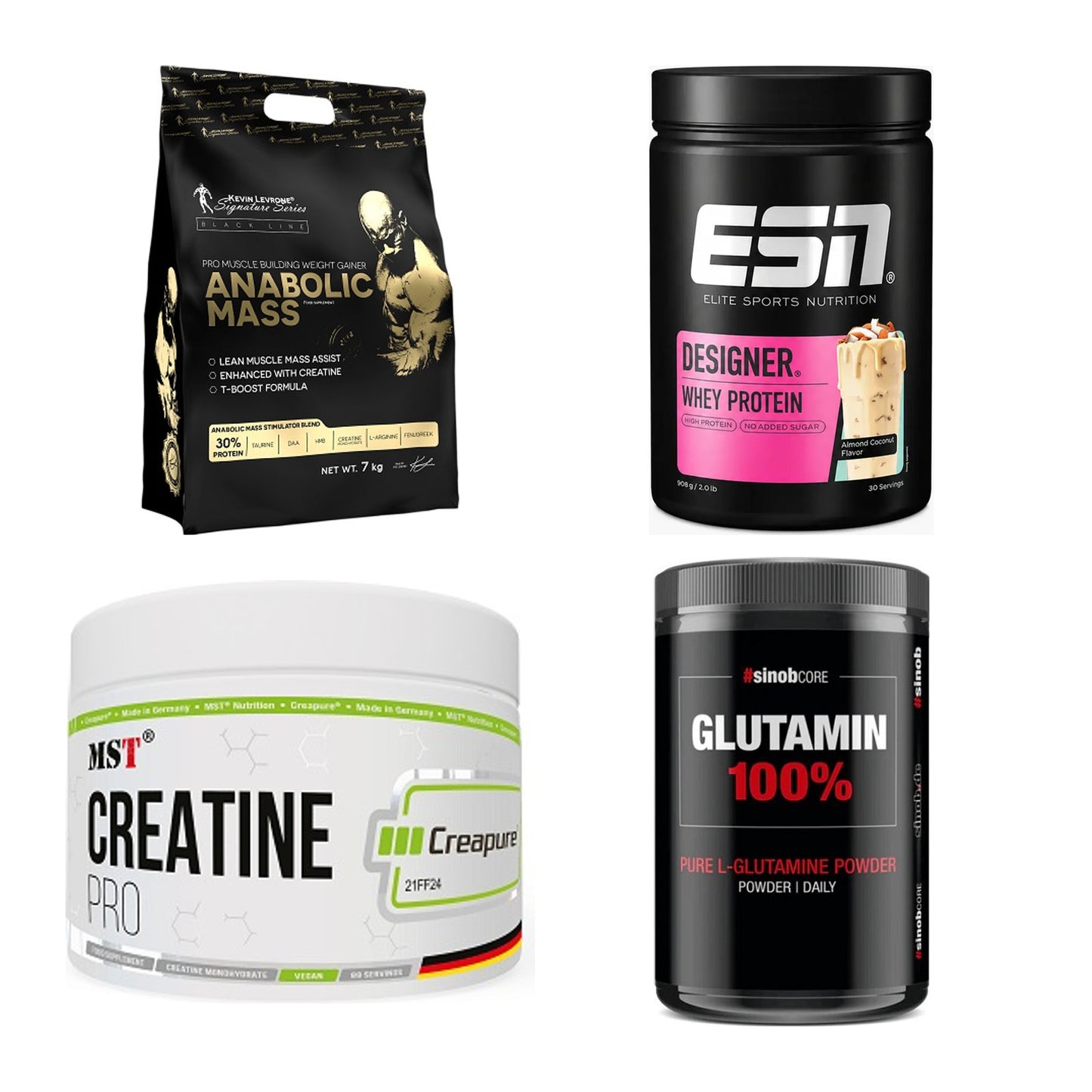 Masseaufbau für Fortgeschrittene: Kevin Levrone Anabolic + 3 weitere – alle enthaltenen Artikel