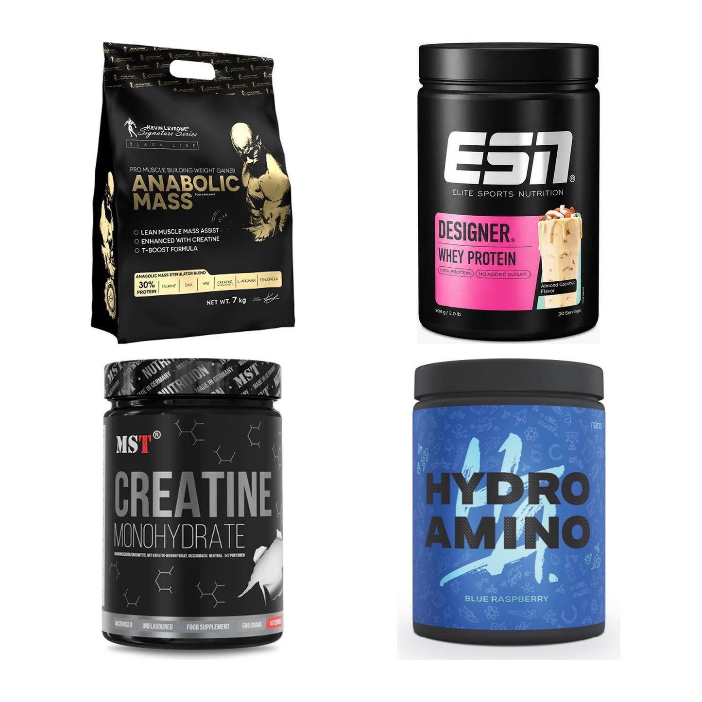 Masseaufbau für Fortgeschrittene: Kevin Levrone Anabolic + 3 weitere – alle enthaltenen Artikel