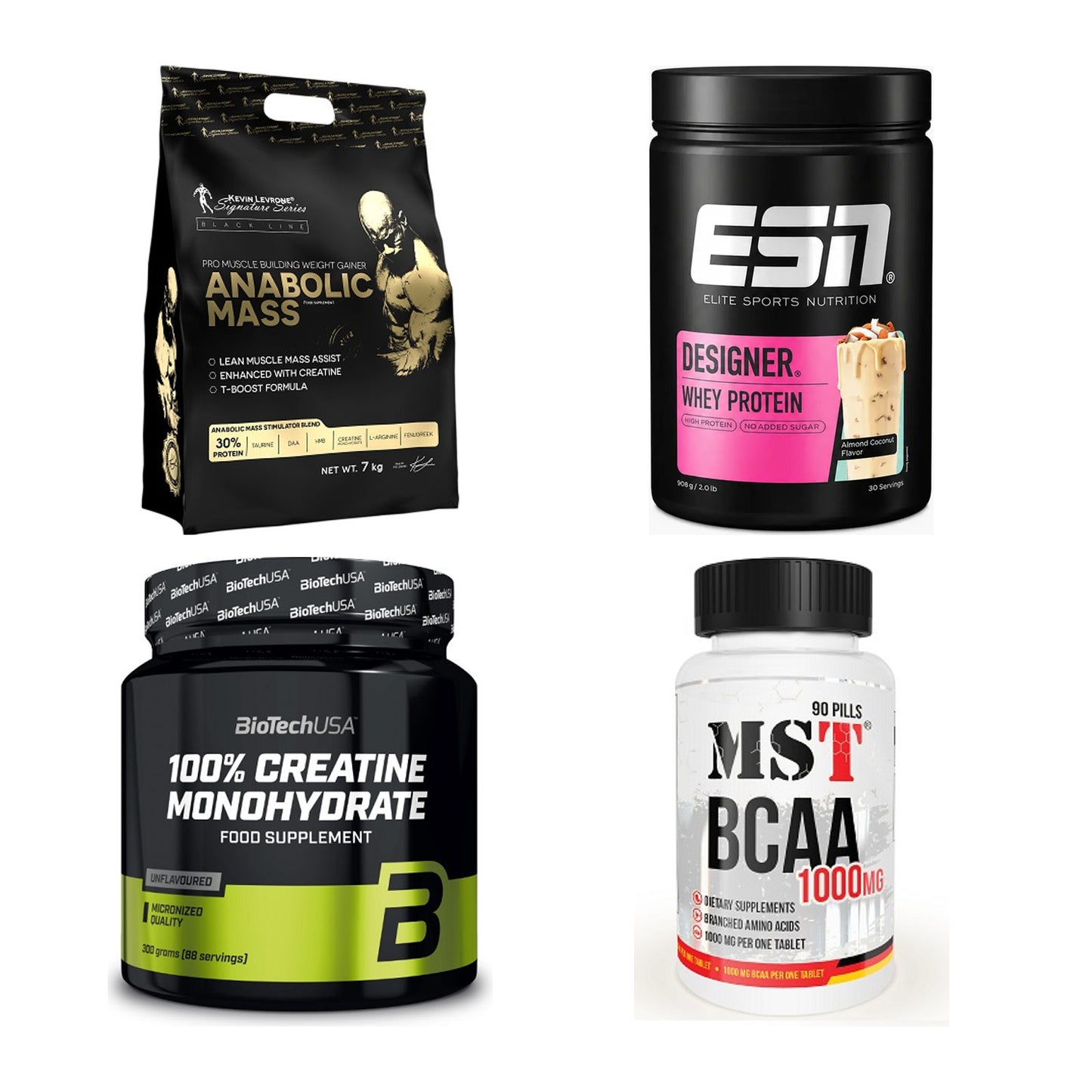Masseaufbau für Fortgeschrittene: Kevin Levrone Anabolic + 3 weitere – alle enthaltenen Artikel