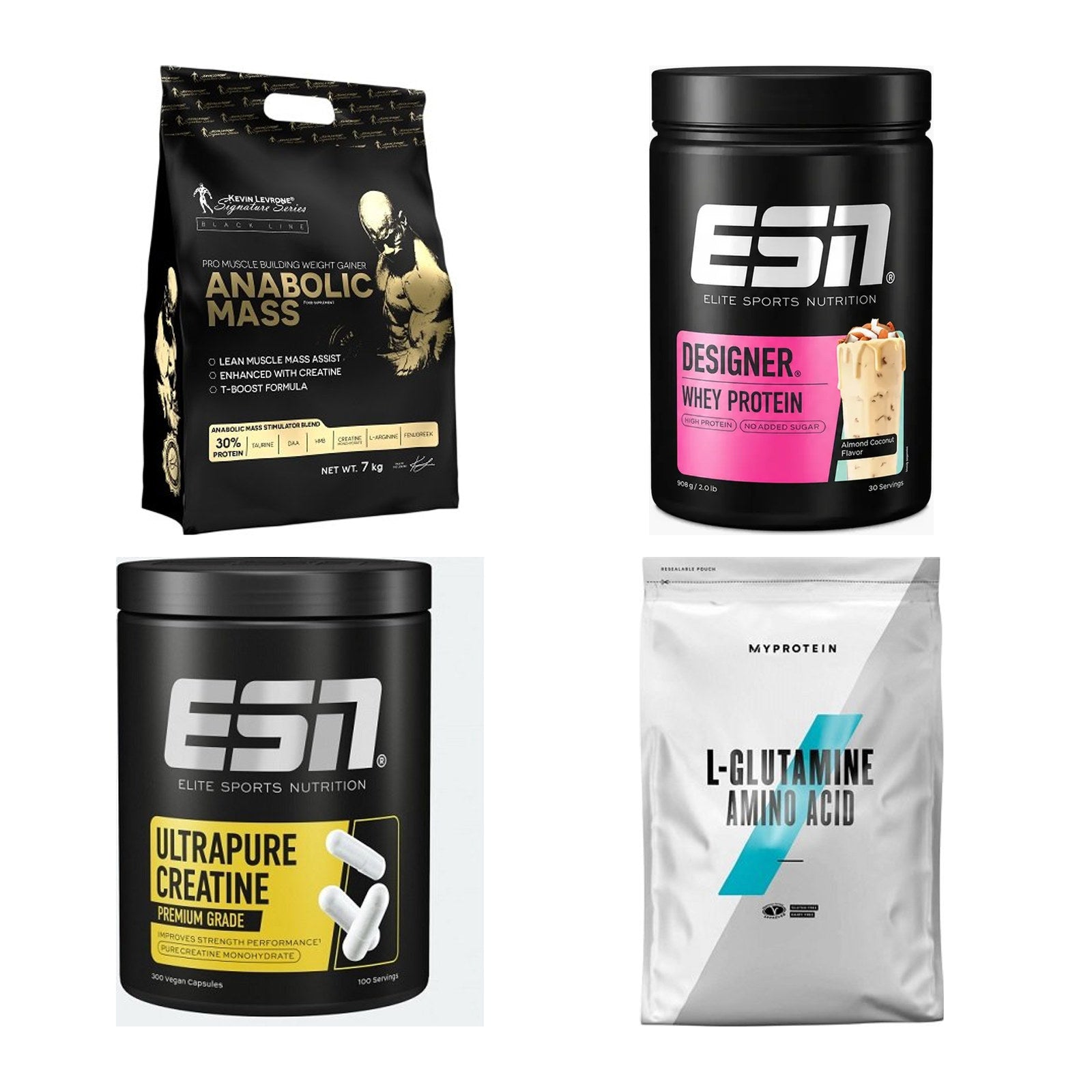 Masseaufbau für Fortgeschrittene: Kevin Levrone Anabolic + 3 weitere – alle enthaltenen Artikel