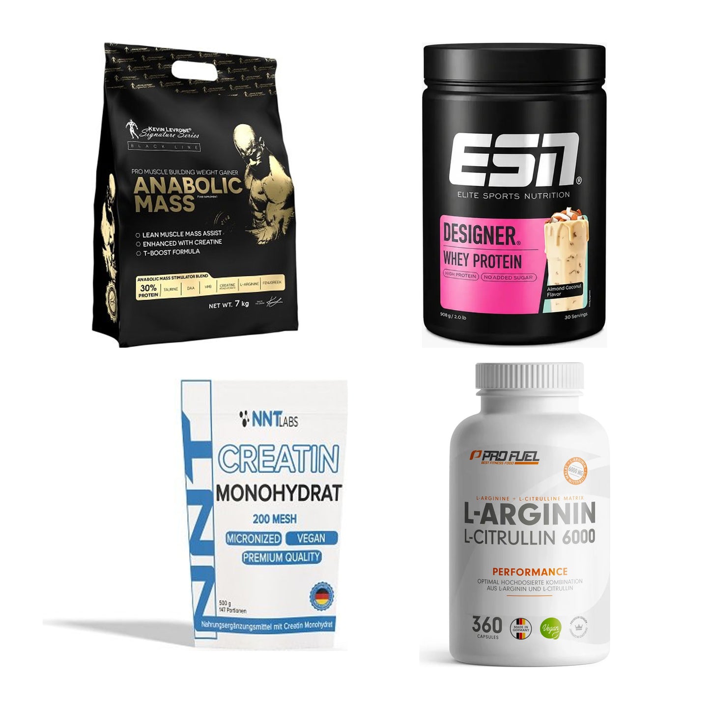 Masseaufbau für Fortgeschrittene: Kevin Levrone Anabolic + 3 weitere – alle enthaltenen Artikel