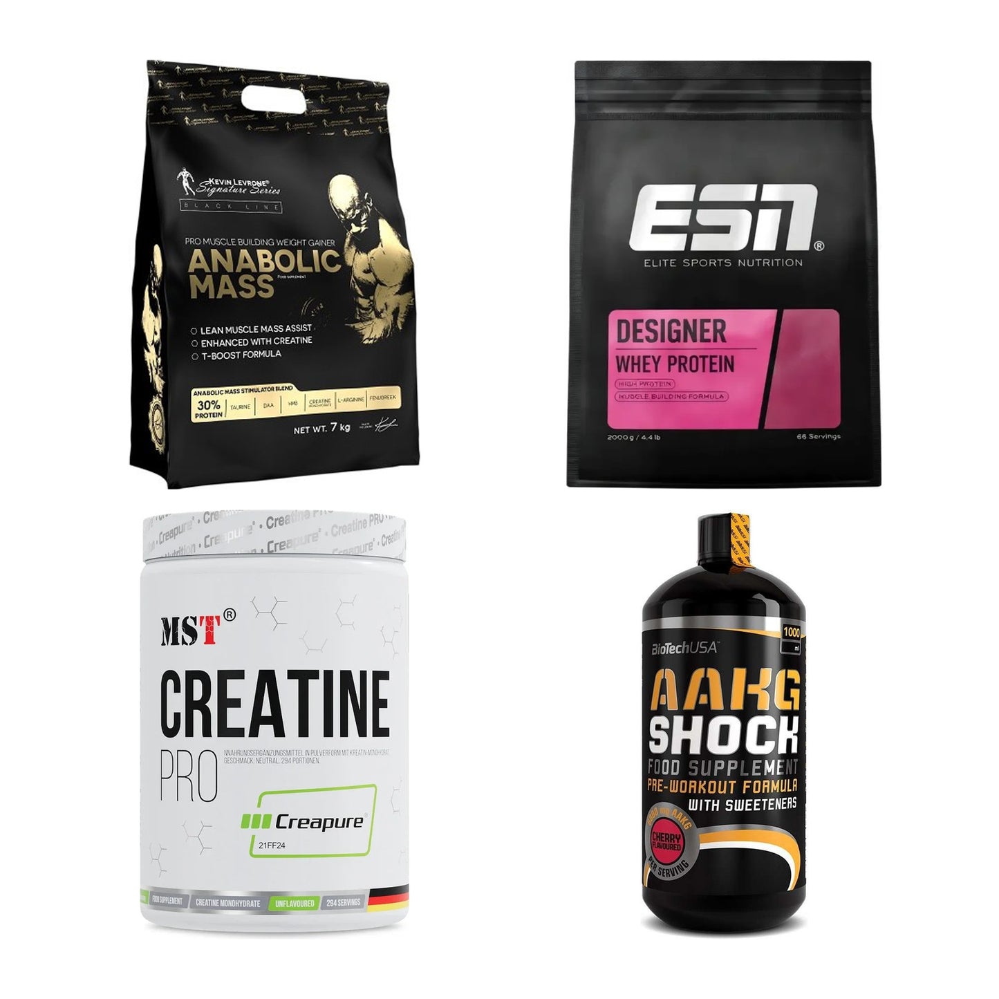Masseaufbau für Fortgeschrittene: Kevin Levrone Anabolic + 3 weitere – alle enthaltenen Artikel