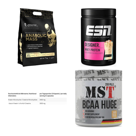 Masseaufbau für Fortgeschrittene: Kevin Levrone Anabolic + 3 weitere – alle enthaltenen Artikel