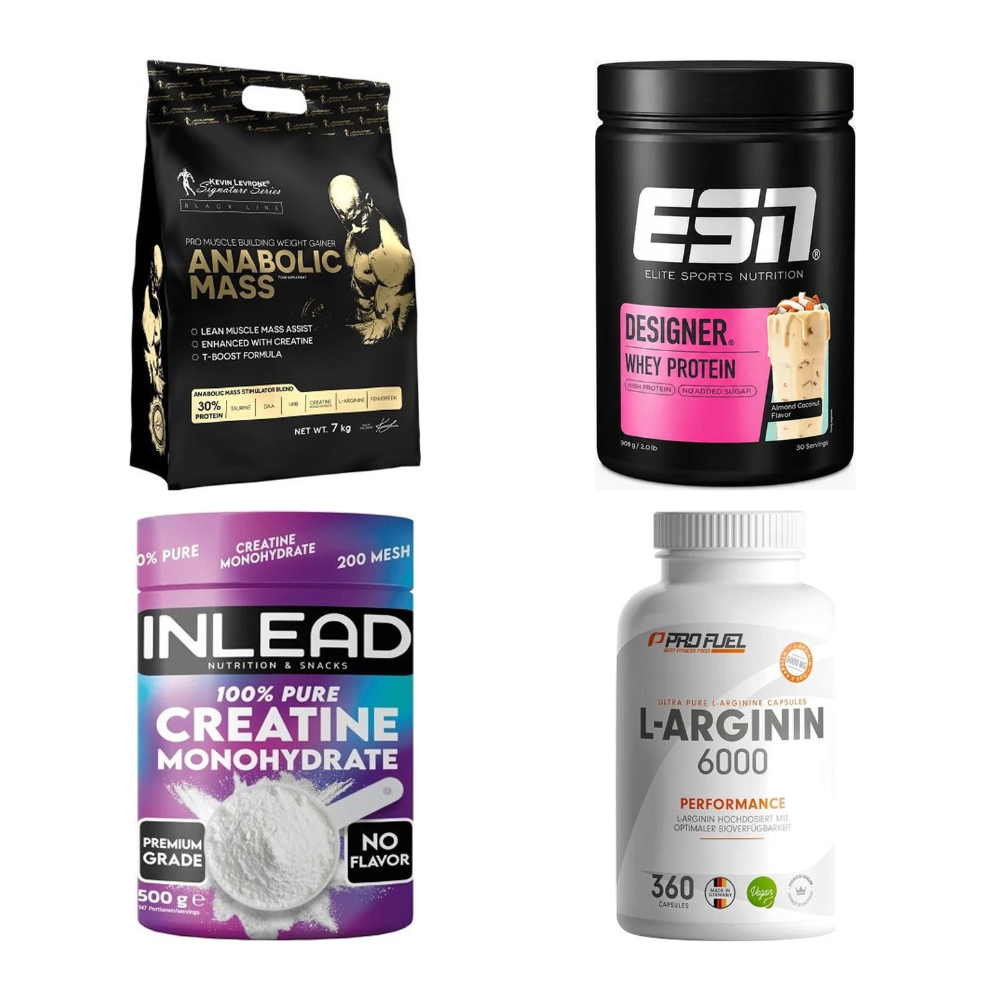 Masseaufbau für Fortgeschrittene: Kevin Levrone Anabolic + 3 weitere – alle enthaltenen Artikel