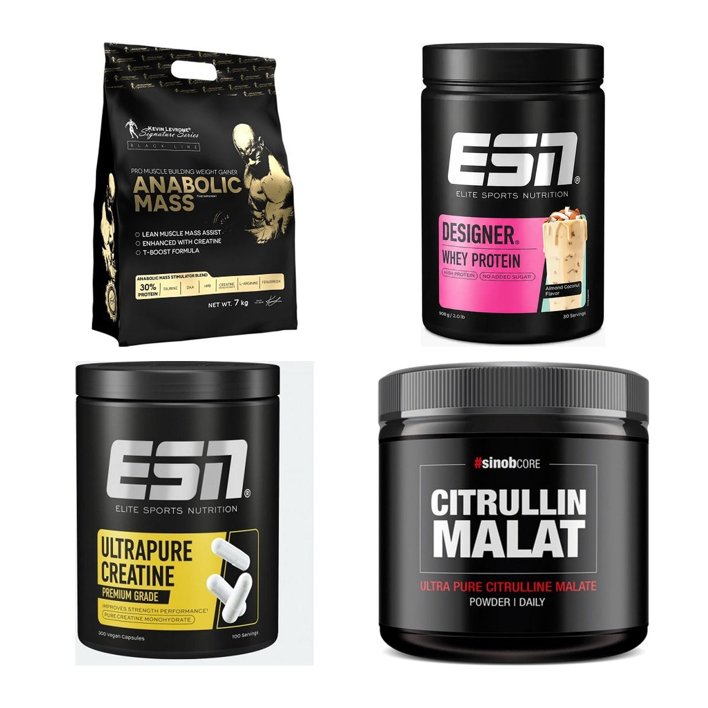 Masseaufbau für Fortgeschrittene: Kevin Levrone Anabolic + 3 weitere – alle enthaltenen Artikel