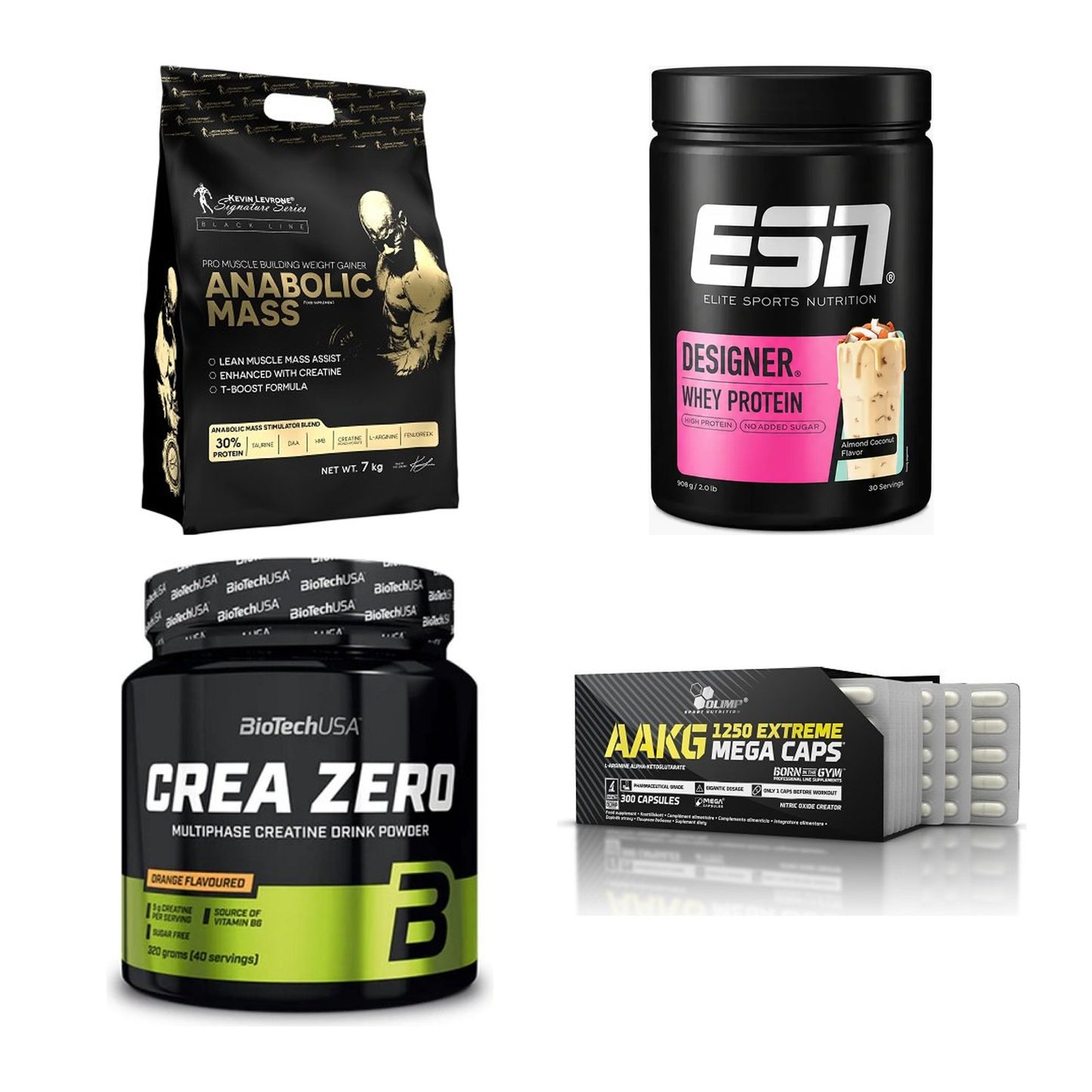 Masseaufbau für Fortgeschrittene: Kevin Levrone Anabolic + 3 weitere – alle enthaltenen Artikel