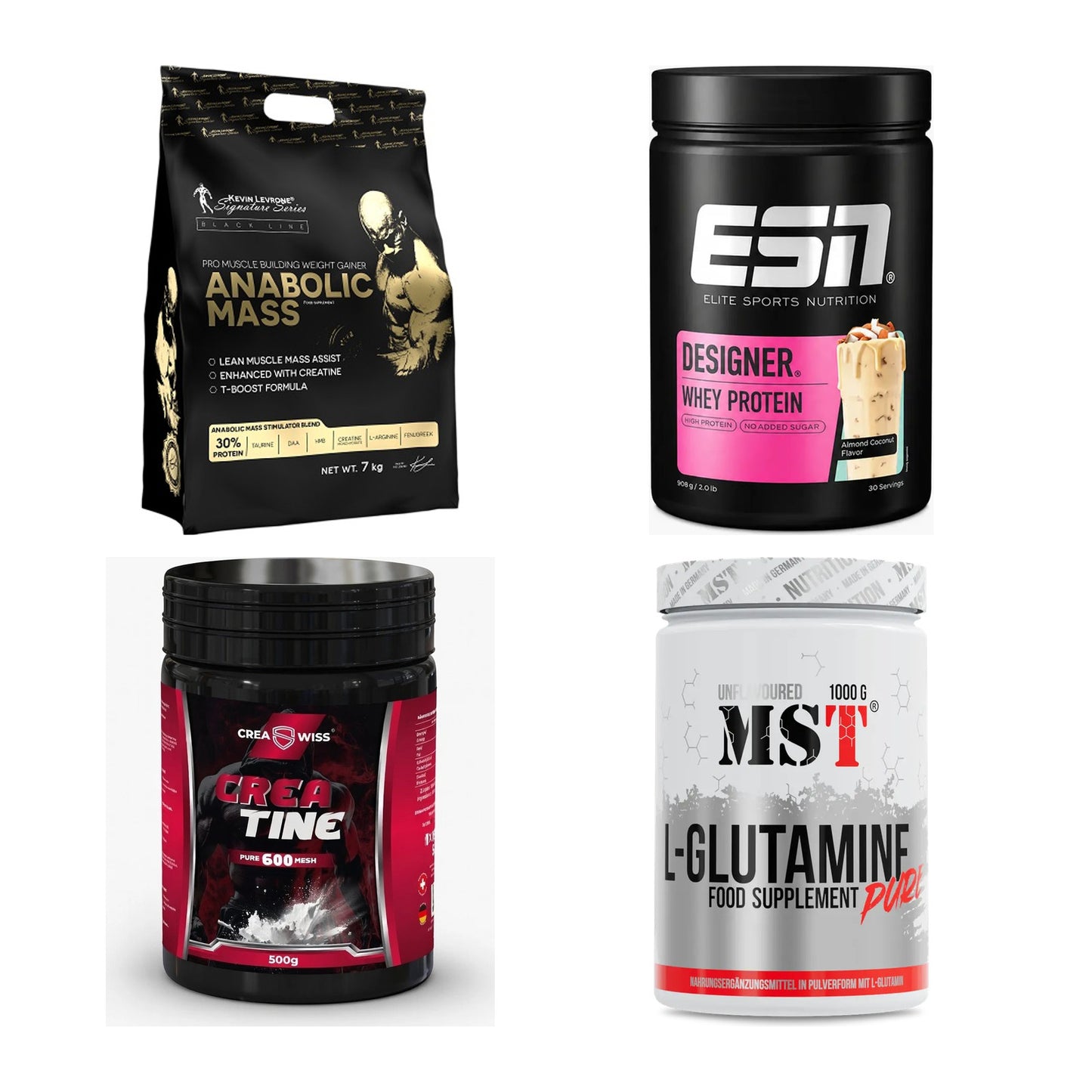 Masseaufbau für Fortgeschrittene: Kevin Levrone Anabolic + 3 weitere – alle enthaltenen Artikel