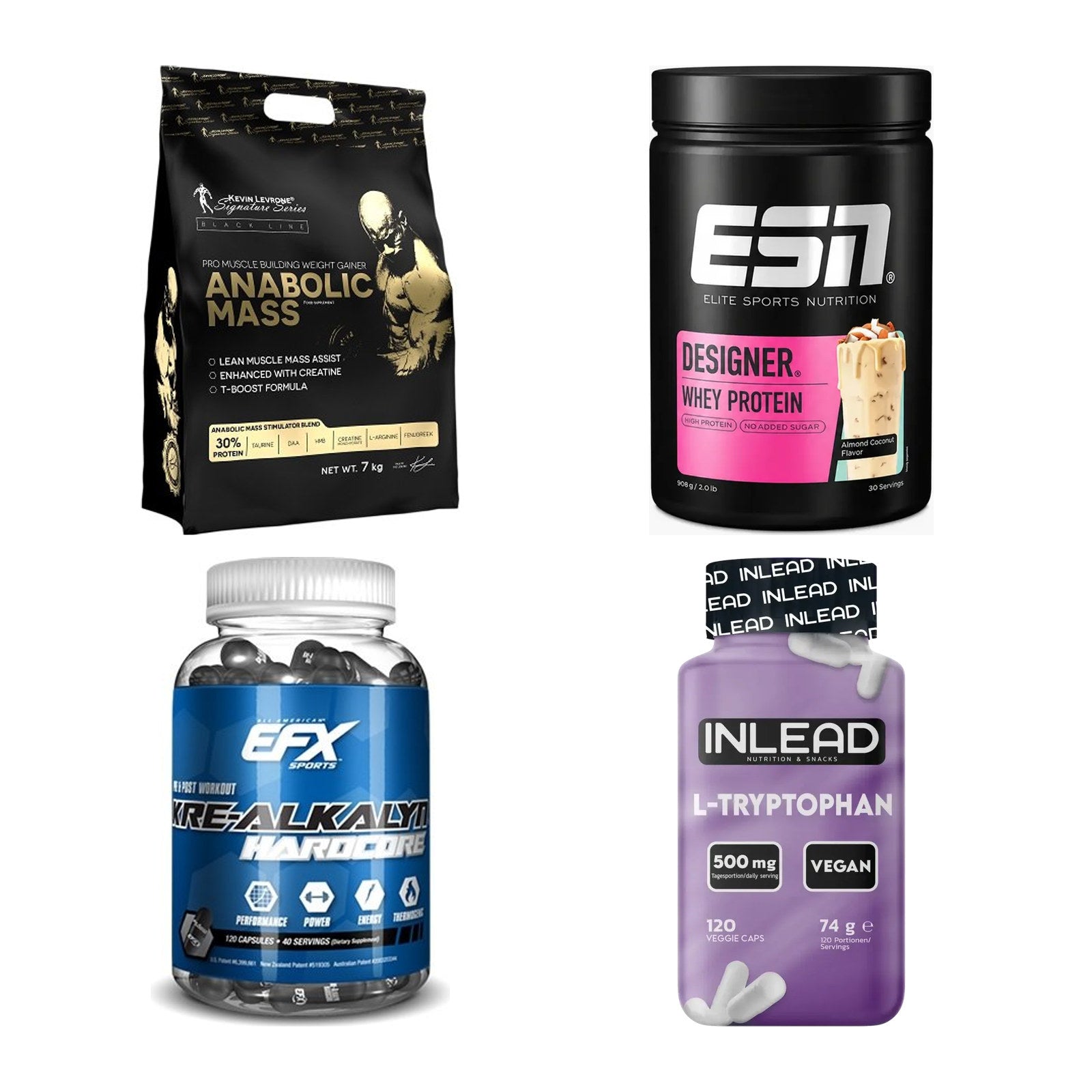 Masseaufbau für Fortgeschrittene: Kevin Levrone Anabolic + 3 weitere – alle enthaltenen Artikel