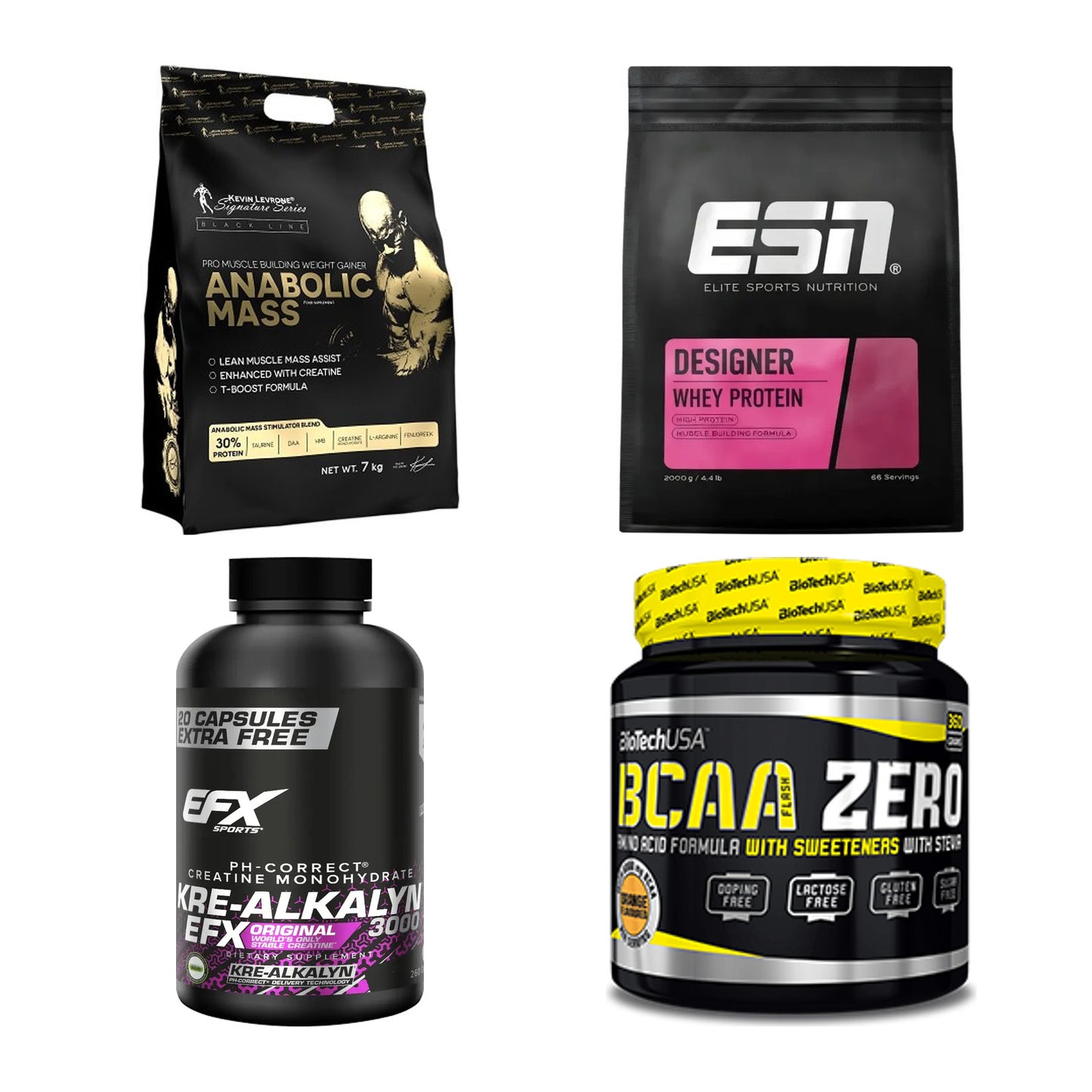 Masseaufbau für Fortgeschrittene: Kevin Levrone Anabolic + 3 weitere – alle enthaltenen Artikel
