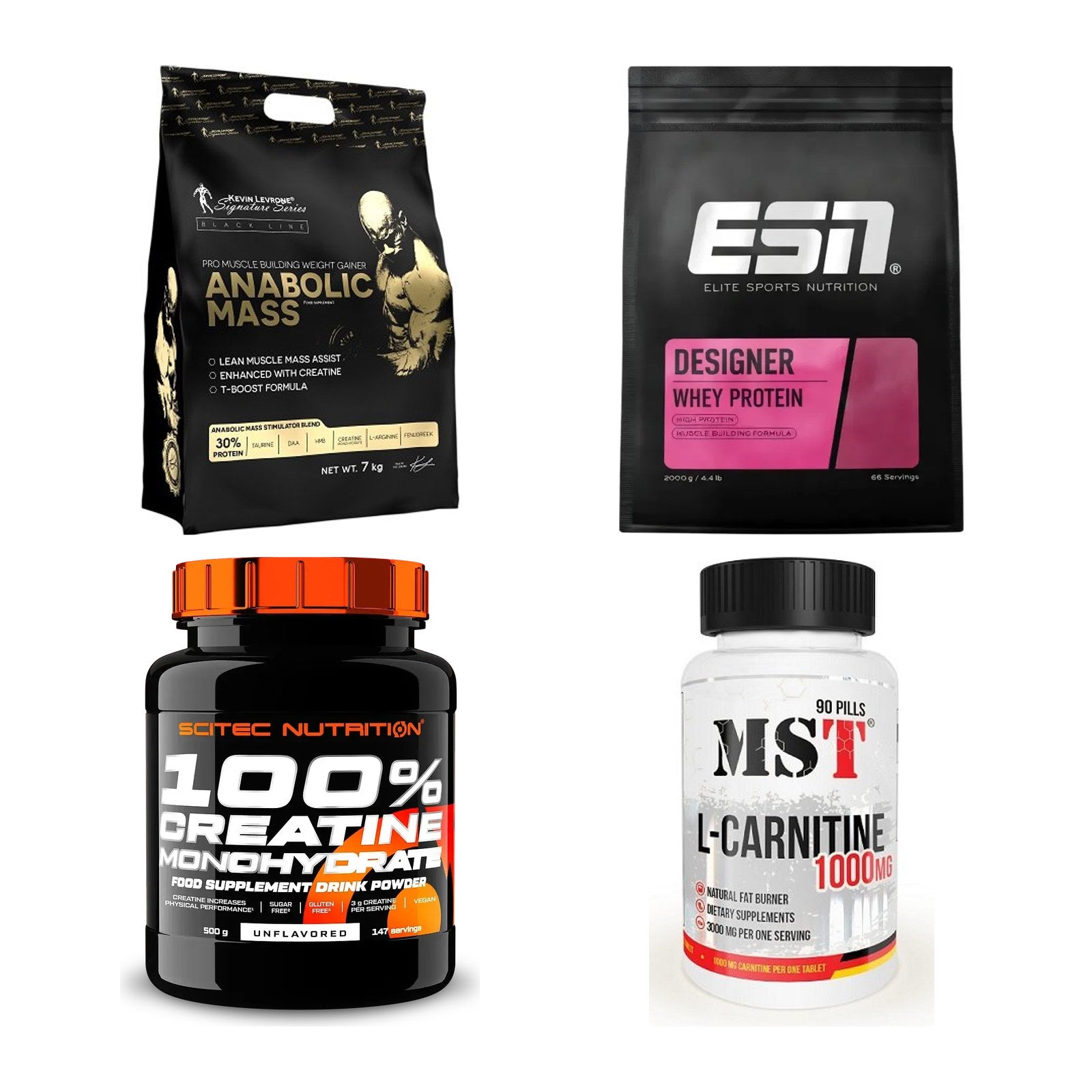 Masseaufbau für Fortgeschrittene: Kevin Levrone Anabolic + 3 weitere – alle enthaltenen Artikel