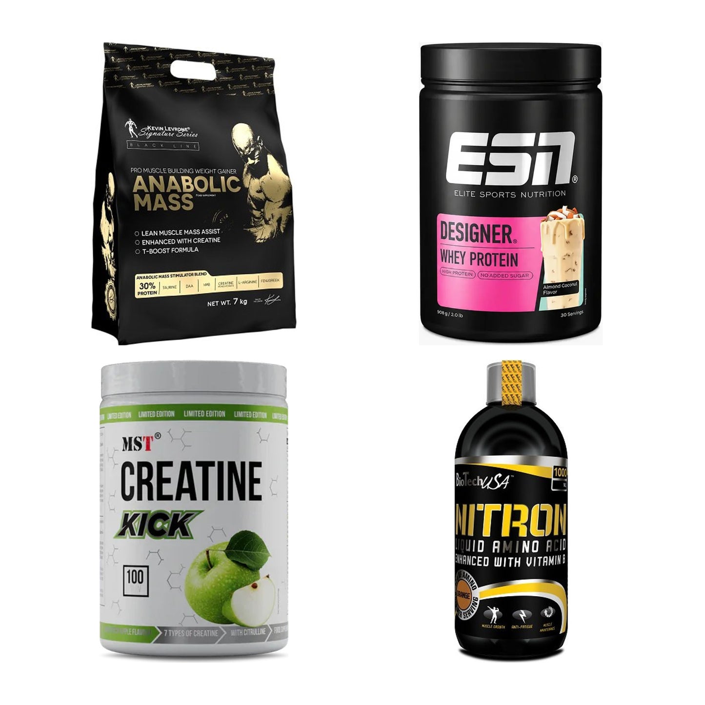 Masseaufbau für Fortgeschrittene: Kevin Levrone Anabolic + 3 weitere – alle enthaltenen Artikel