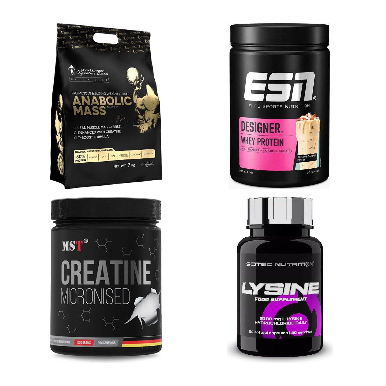 Masseaufbau für Fortgeschrittene: Kevin Levrone Anabolic + 3 weitere – alle enthaltenen Artikel