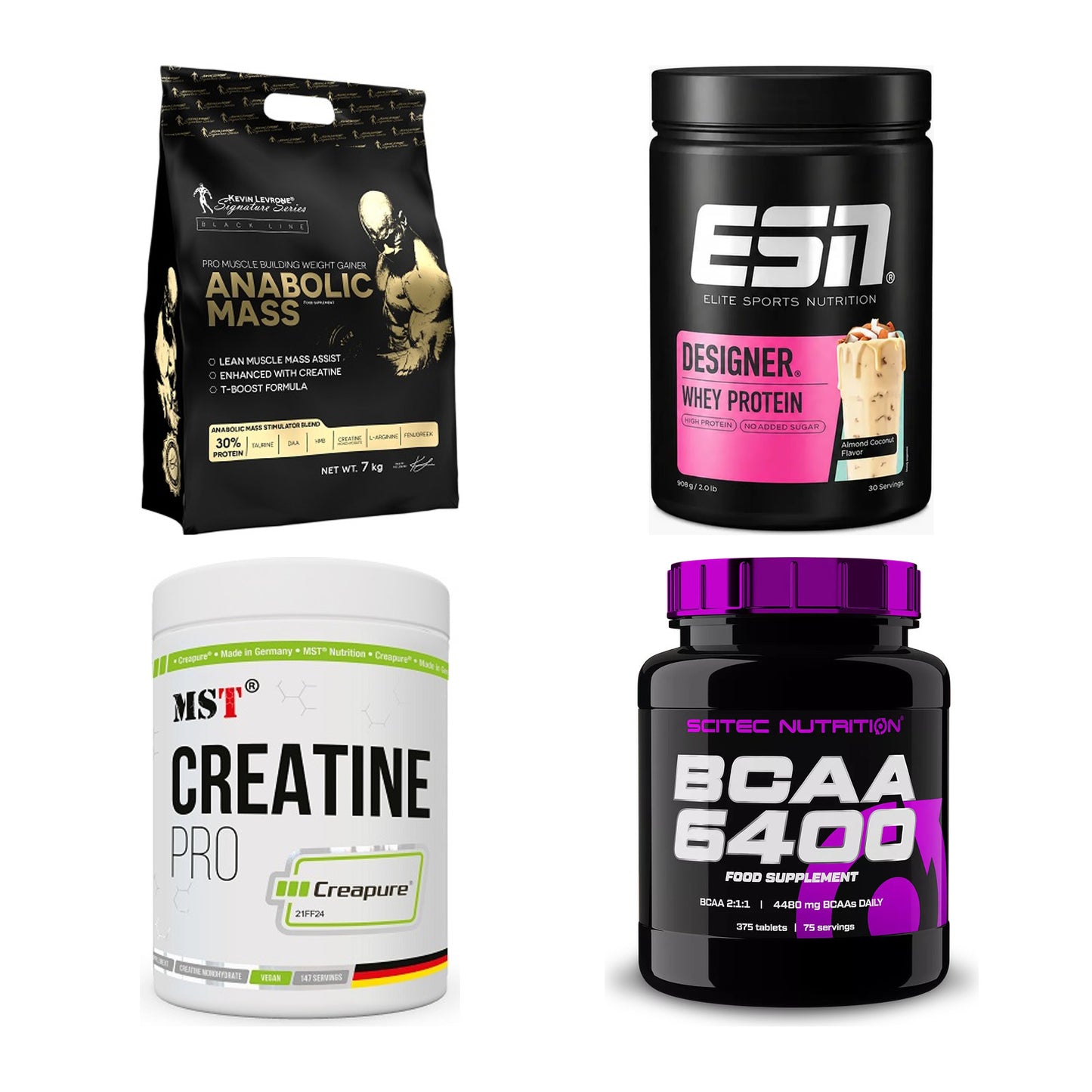 Masseaufbau für Fortgeschrittene: Kevin Levrone Anabolic + 3 weitere – alle enthaltenen Artikel