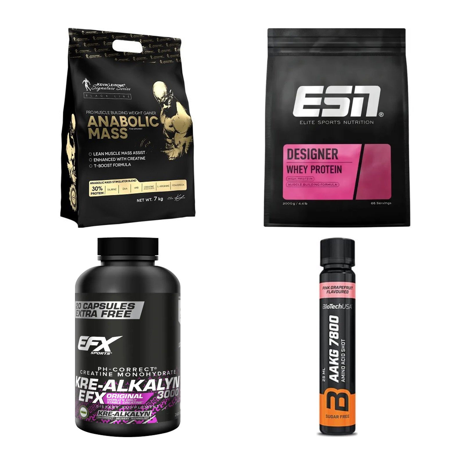 Masseaufbau für Fortgeschrittene: Kevin Levrone Anabolic + 3 weitere – alle enthaltenen Artikel