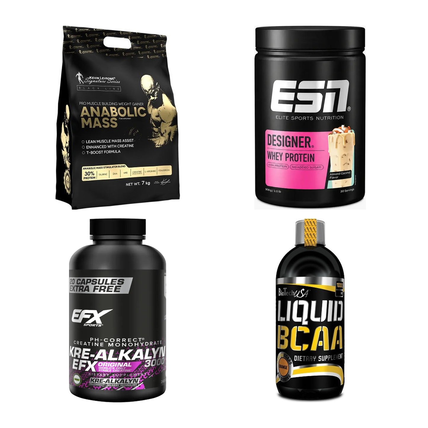 Masseaufbau für Fortgeschrittene: Kevin Levrone Anabolic + 3 weitere – alle enthaltenen Artikel