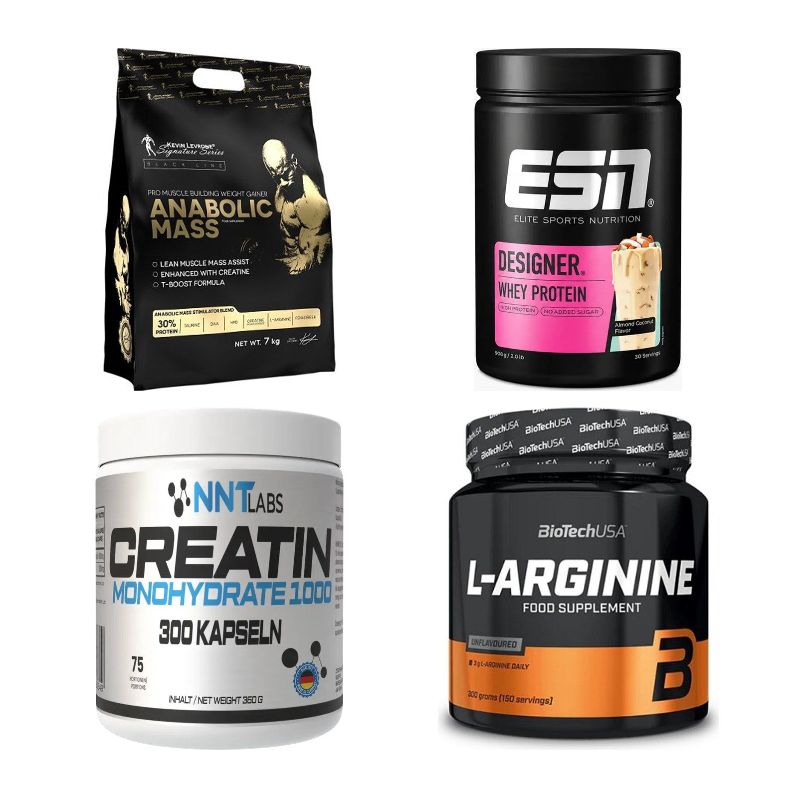 Masseaufbau für Fortgeschrittene: Kevin Levrone Anabolic + 3 weitere – alle enthaltenen Artikel