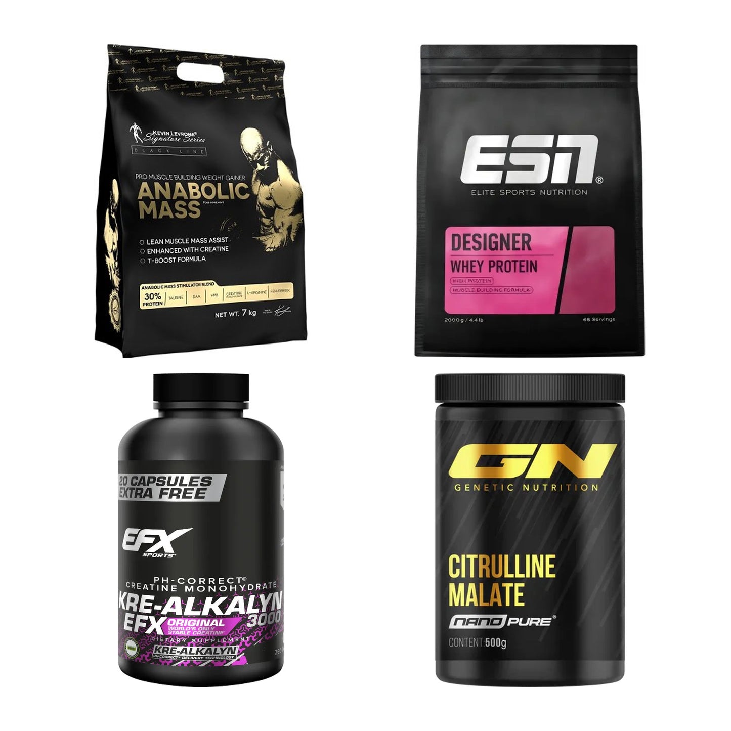 Masseaufbau für Fortgeschrittene: Kevin Levrone Anabolic + 3 weitere – alle enthaltenen Artikel
