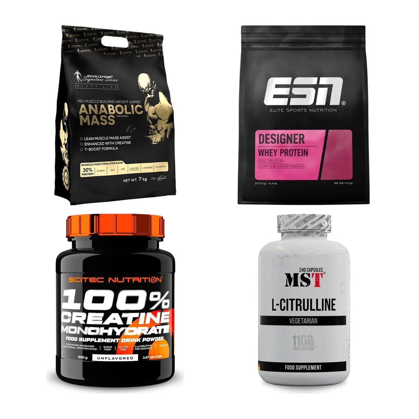 Masseaufbau für Fortgeschrittene: Kevin Levrone Anabolic + 3 weitere – alle enthaltenen Artikel