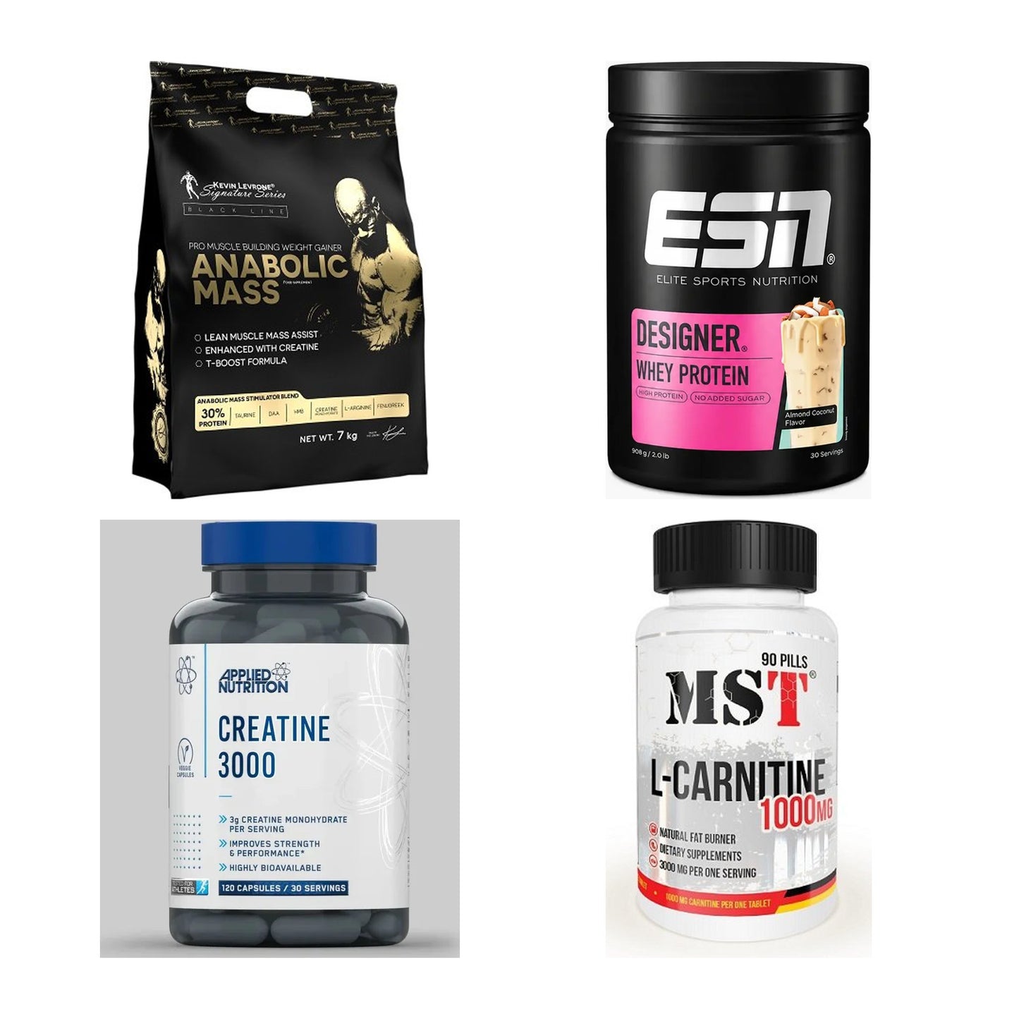 Masseaufbau für Fortgeschrittene: Kevin Levrone Anabolic + 3 weitere – alle enthaltenen Artikel