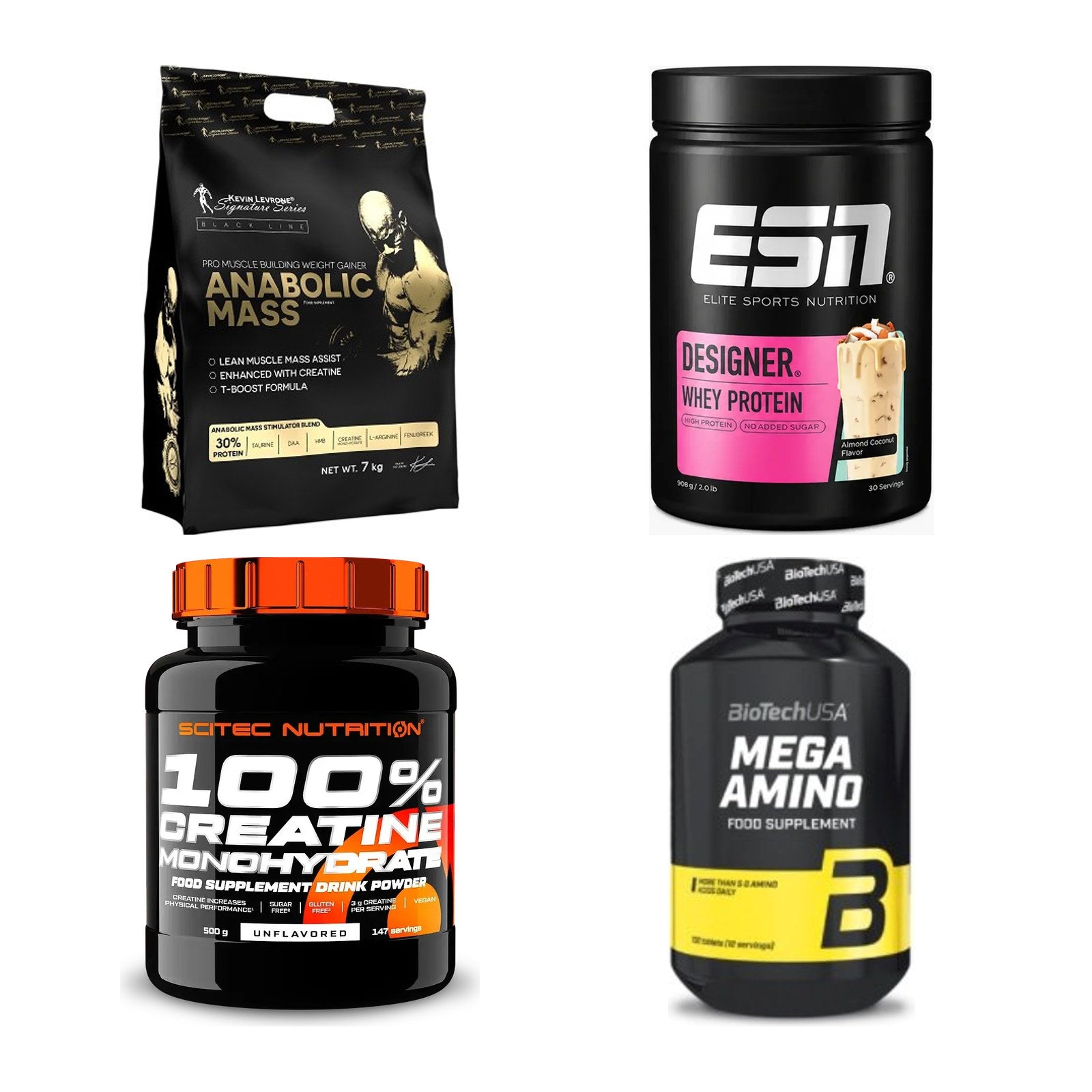 Masseaufbau für Fortgeschrittene: Kevin Levrone Anabolic + 3 weitere – alle enthaltenen Artikel