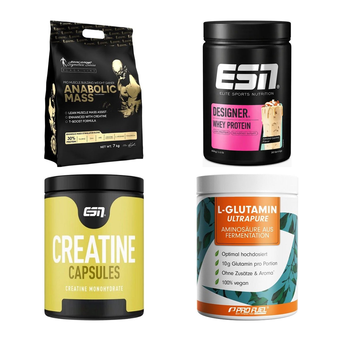 Masseaufbau für Fortgeschrittene: Kevin Levrone Anabolic + 3 weitere – alle enthaltenen Artikel