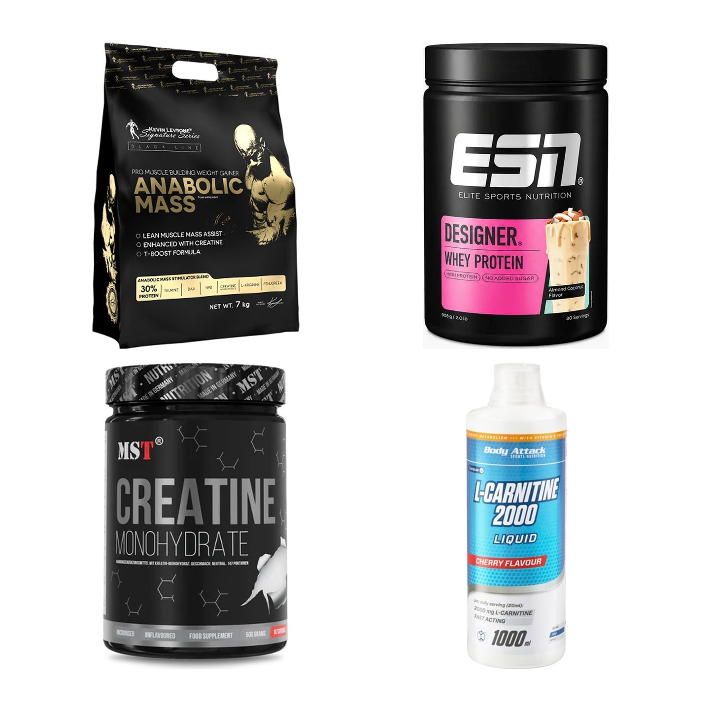 Masseaufbau für Fortgeschrittene: Kevin Levrone Anabolic + 3 weitere – alle enthaltenen Artikel