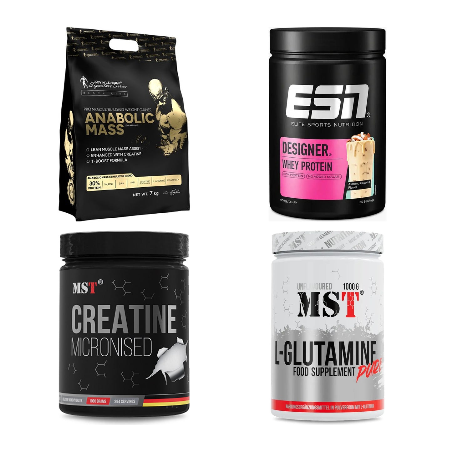 Masseaufbau für Fortgeschrittene: Kevin Levrone Anabolic + 3 weitere – alle enthaltenen Artikel