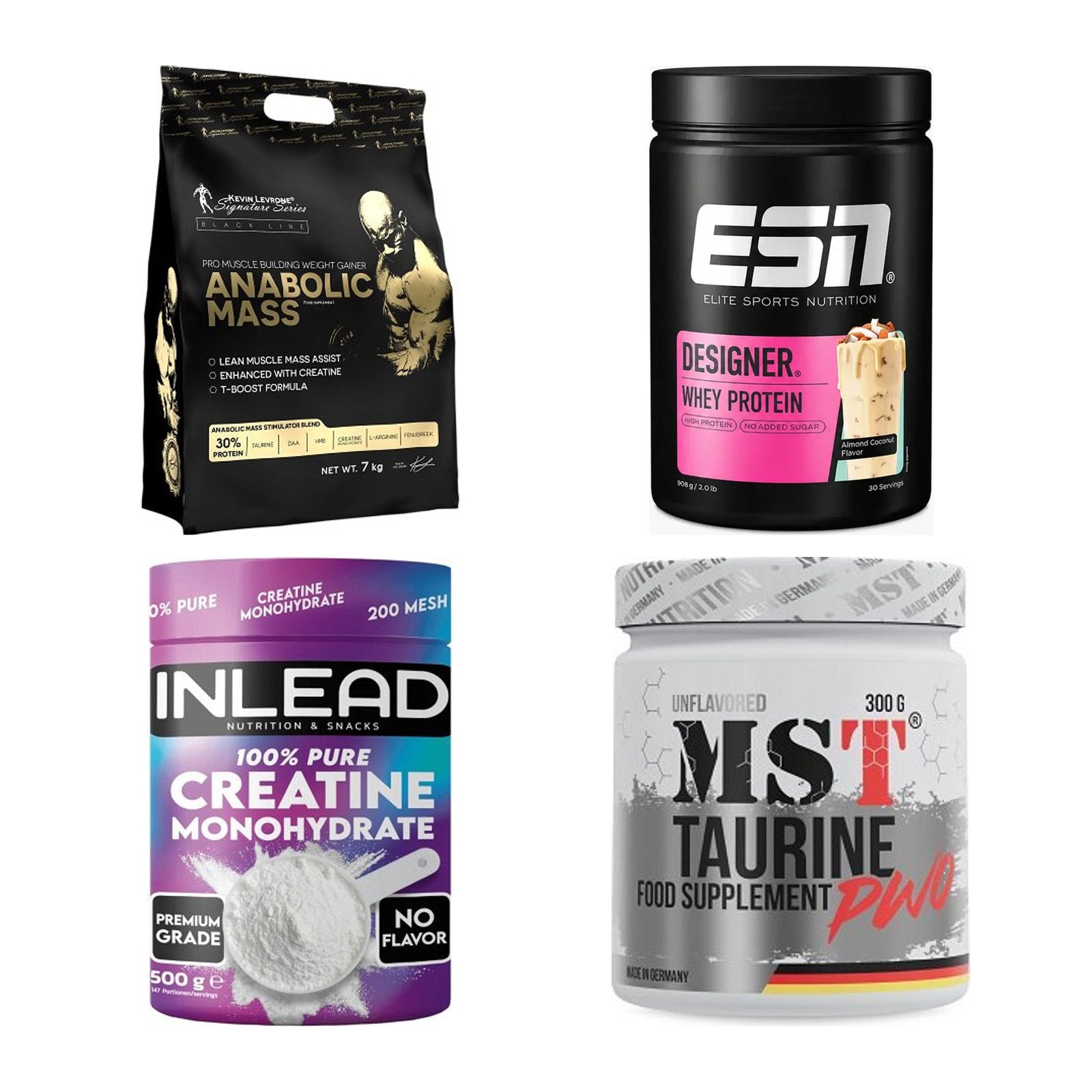Masseaufbau für Fortgeschrittene: Kevin Levrone Anabolic + 3 weitere – alle enthaltenen Artikel