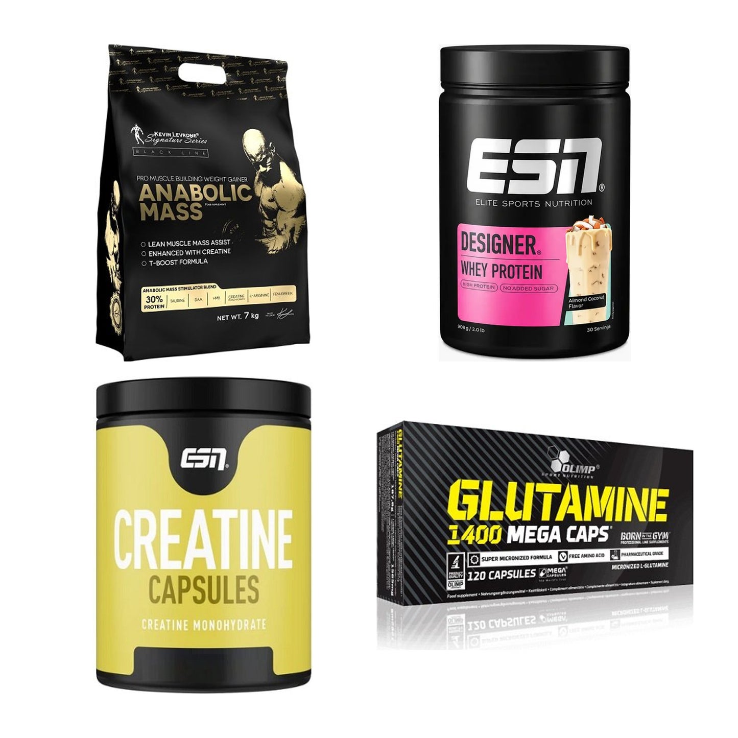 Masseaufbau für Fortgeschrittene: Kevin Levrone Anabolic + 3 weitere – alle enthaltenen Artikel