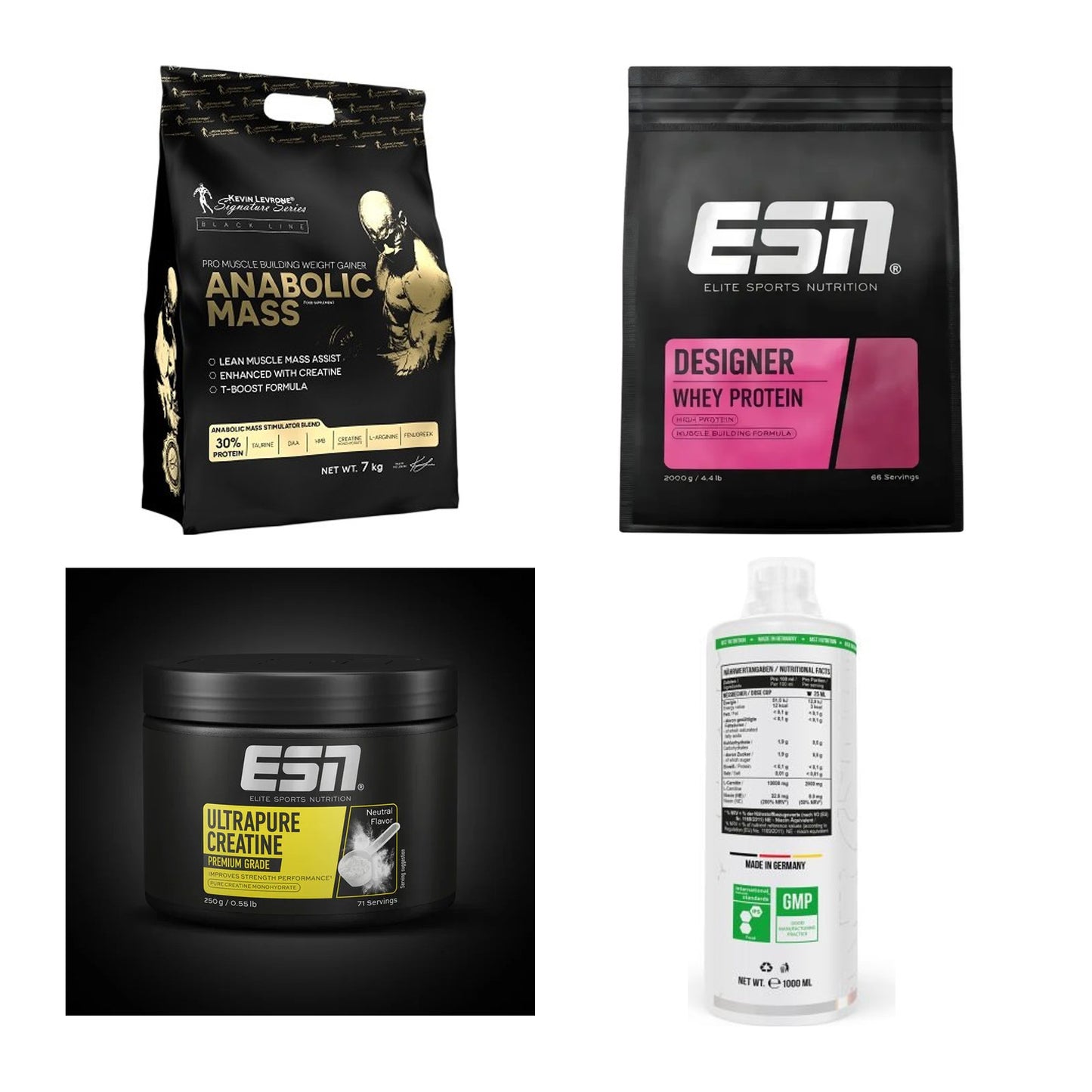 Masseaufbau für Fortgeschrittene: Kevin Levrone Anabolic + 3 weitere – alle enthaltenen Artikel