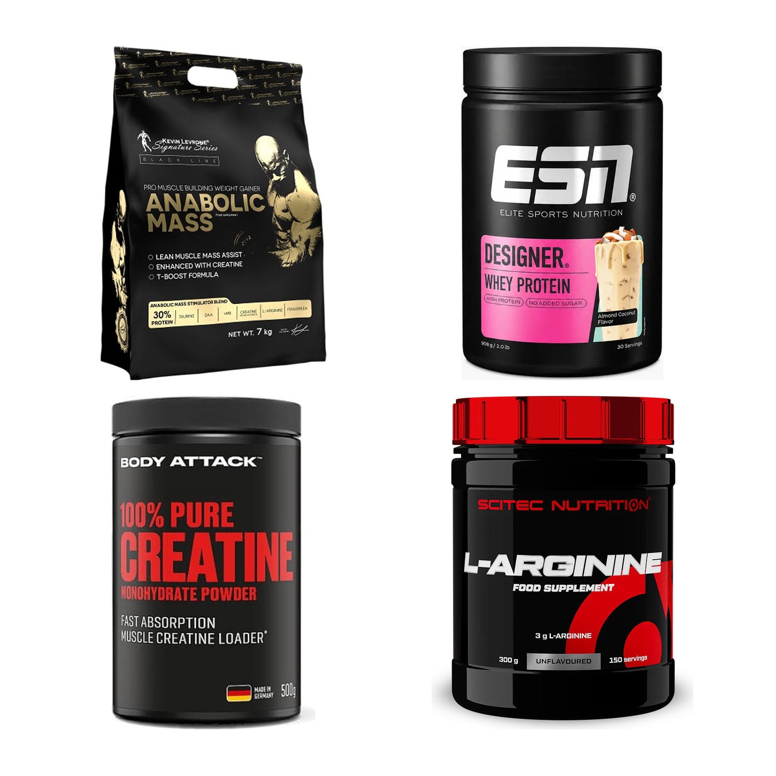 Masseaufbau für Fortgeschrittene: Kevin Levrone Anabolic + 3 weitere – alle enthaltenen Artikel