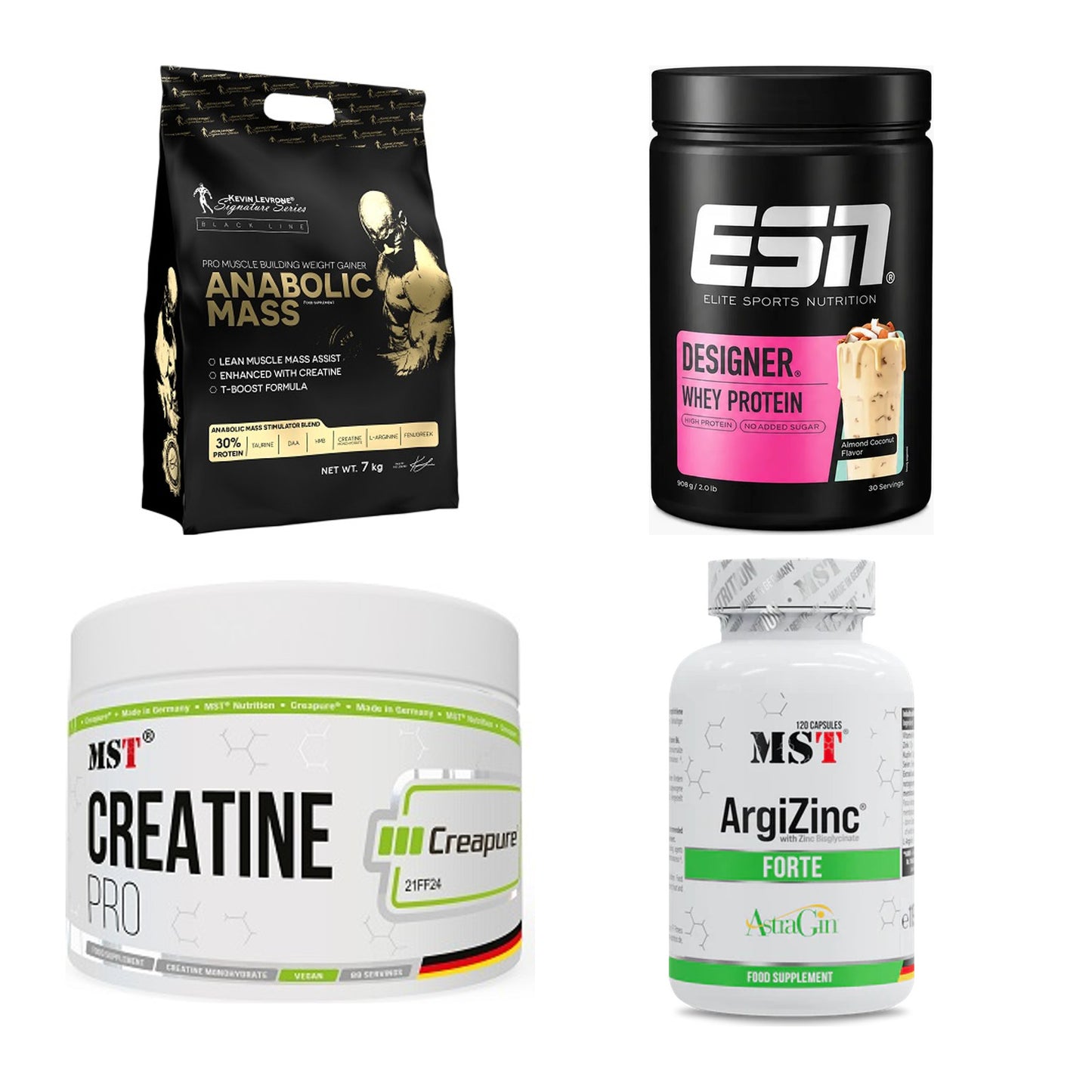 Masseaufbau für Fortgeschrittene: Kevin Levrone Anabolic + 3 weitere – alle enthaltenen Artikel