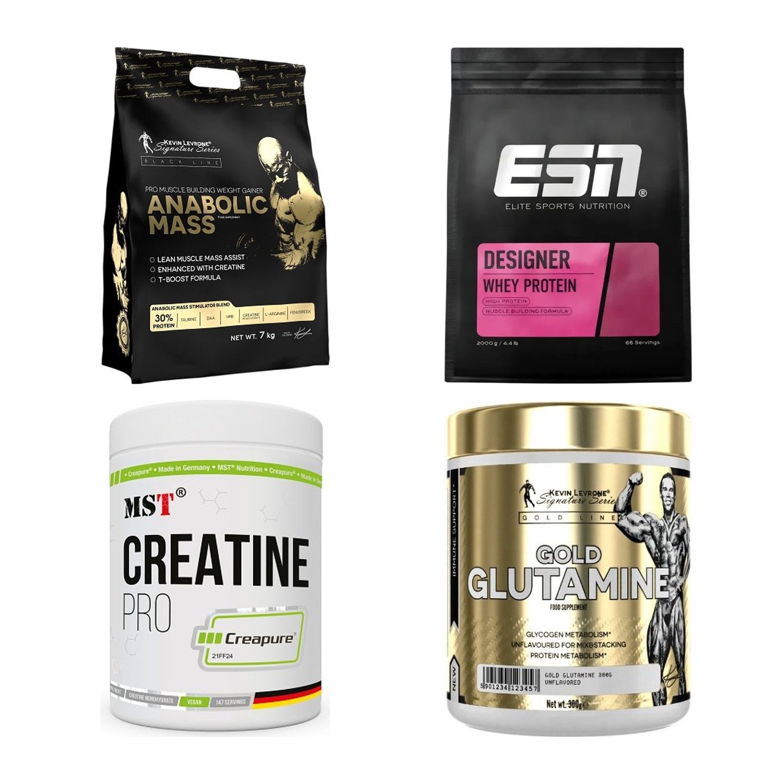Masseaufbau für Fortgeschrittene: Kevin Levrone Anabolic + 3 weitere – alle enthaltenen Artikel