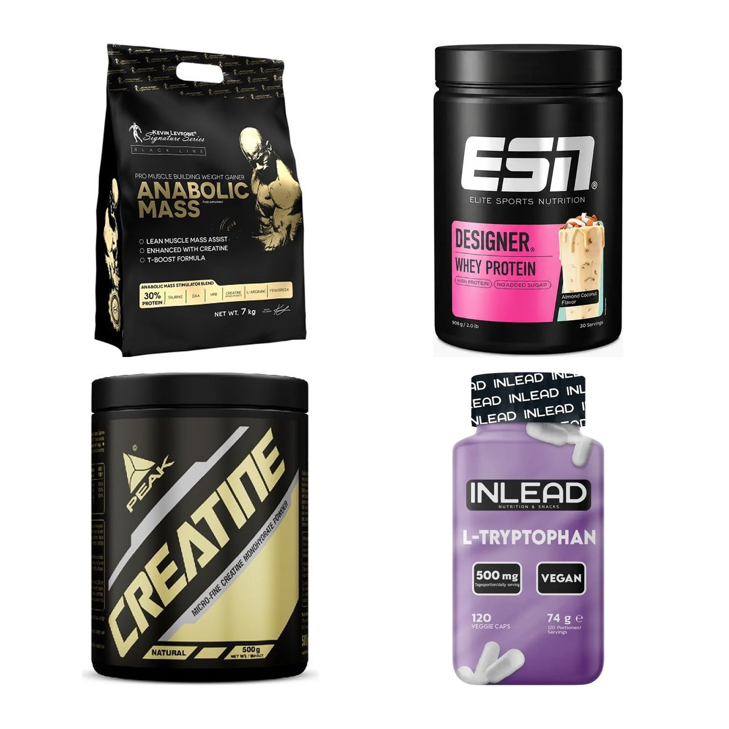 Masseaufbau für Fortgeschrittene: Kevin Levrone Anabolic + 3 weitere – alle enthaltenen Artikel