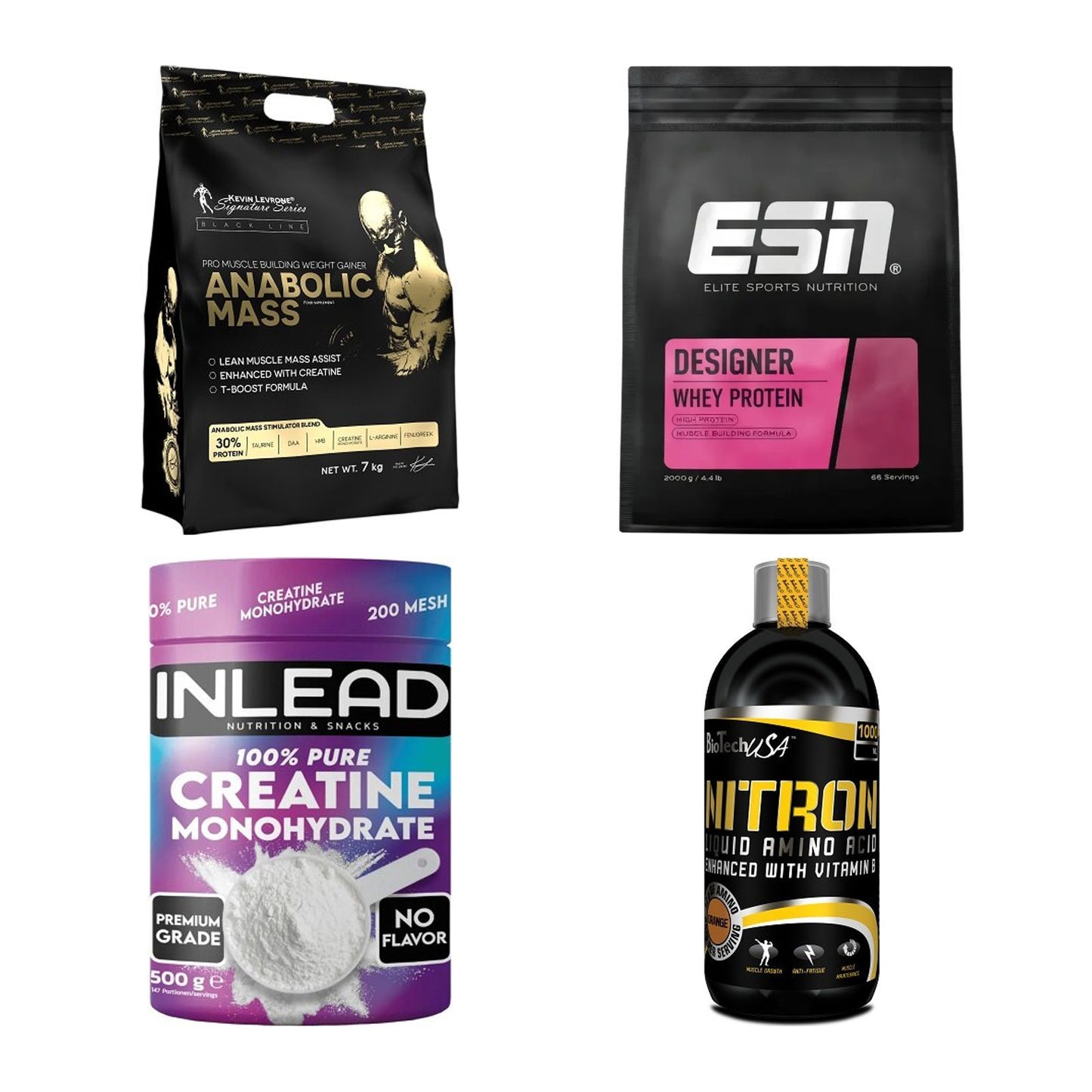 Masseaufbau für Fortgeschrittene: Kevin Levrone Anabolic + 3 weitere – alle enthaltenen Artikel