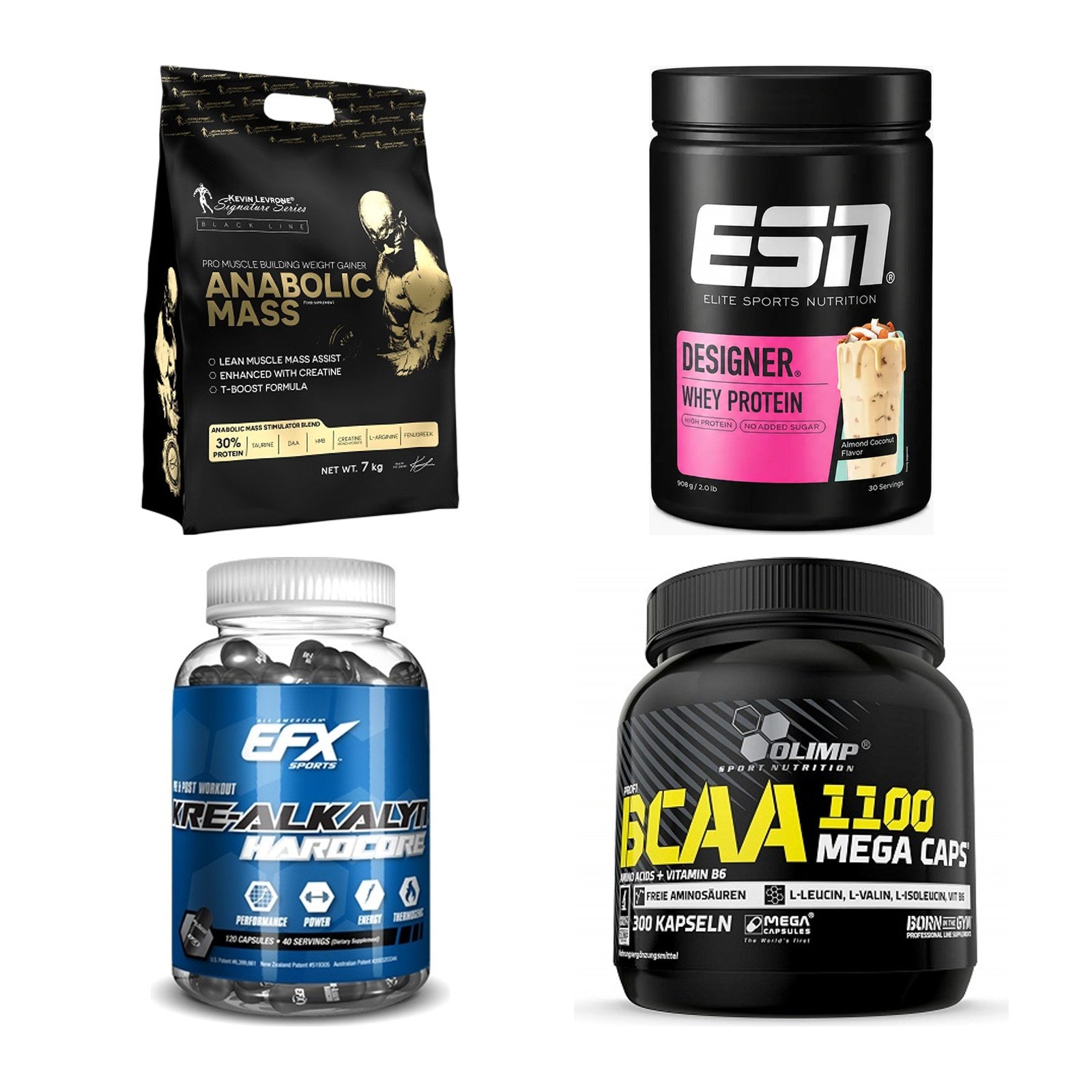 Masseaufbau für Fortgeschrittene: Kevin Levrone Anabolic + 3 weitere – alle enthaltenen Artikel