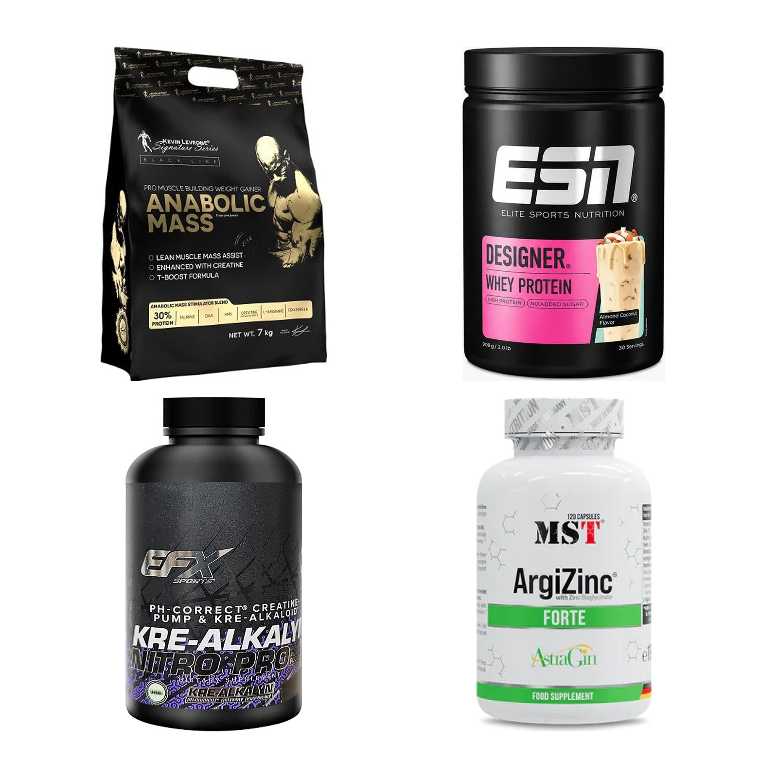 Masseaufbau für Fortgeschrittene: Kevin Levrone Anabolic + 3 weitere – alle enthaltenen Artikel