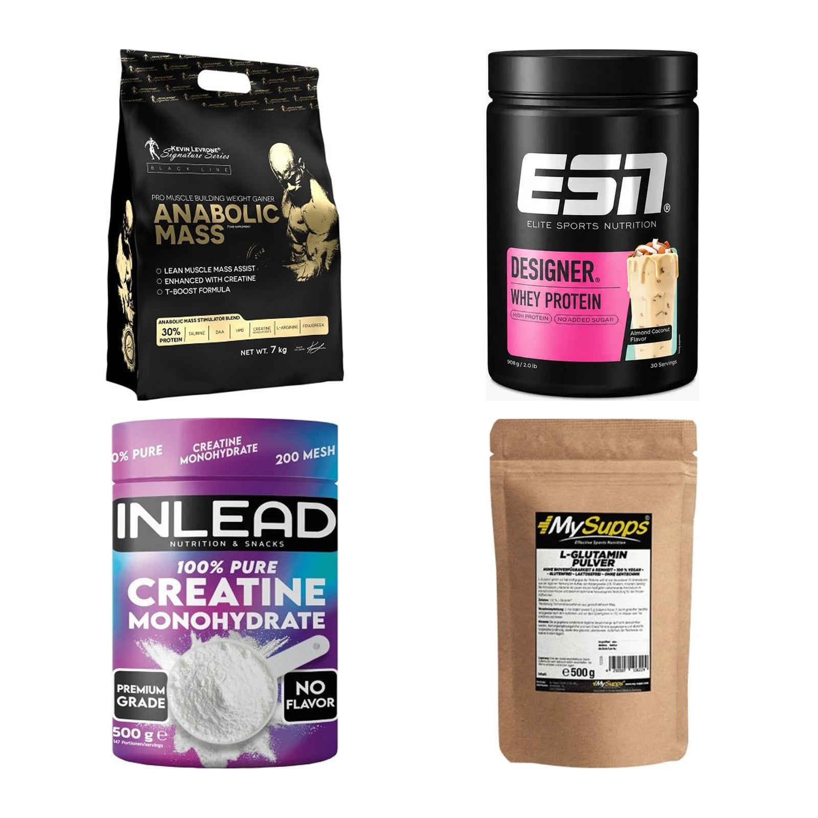 Masseaufbau für Fortgeschrittene: Kevin Levrone Anabolic + 3 weitere – alle enthaltenen Artikel