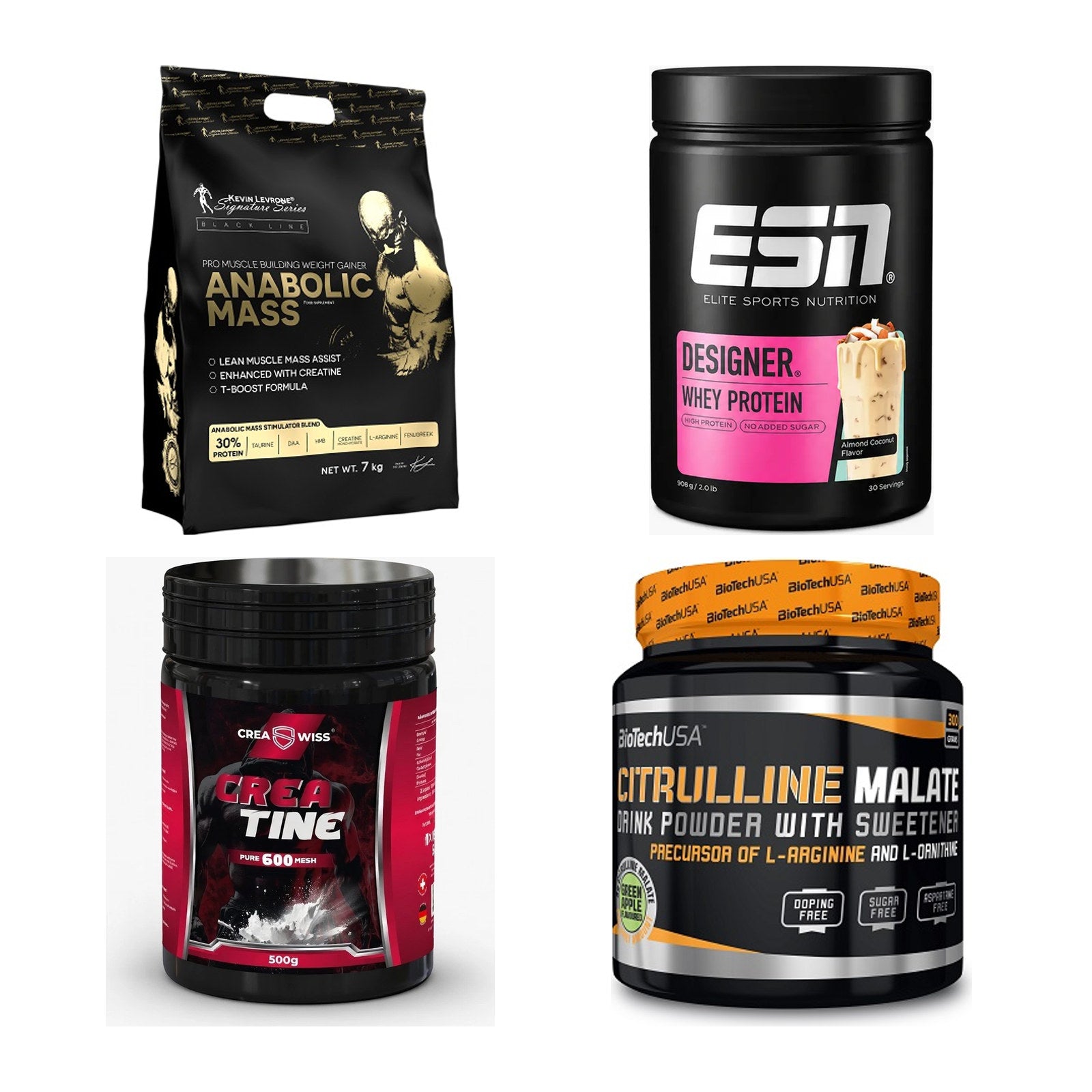 Masseaufbau für Fortgeschrittene: Kevin Levrone Anabolic + 3 weitere – alle enthaltenen Artikel