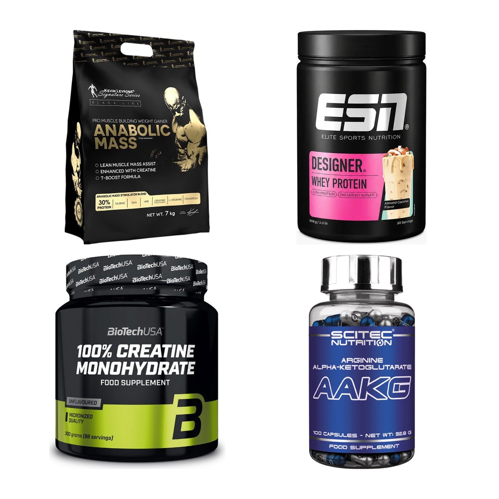 Masseaufbau für Fortgeschrittene: Kevin Levrone Anabolic + 3 weitere – alle enthaltenen Artikel