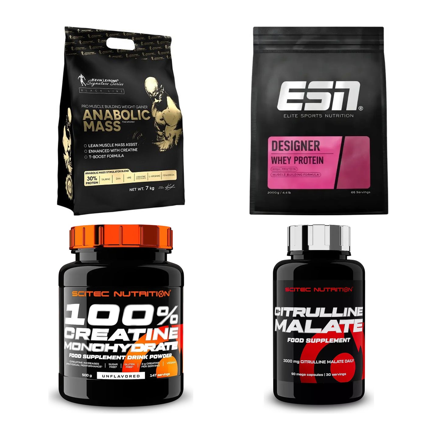 Masseaufbau für Fortgeschrittene: Kevin Levrone Anabolic + 3 weitere – alle enthaltenen Artikel